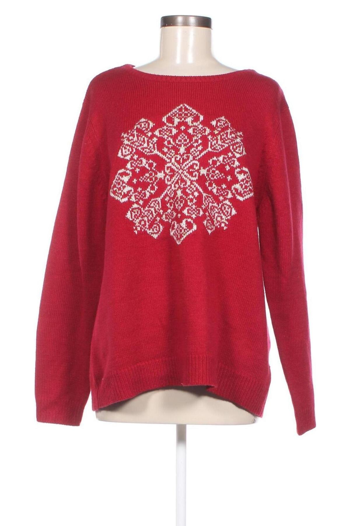 Дамски пуловер Yessica, Размер XL, Цвят Червен, Цена 6,67 лв.