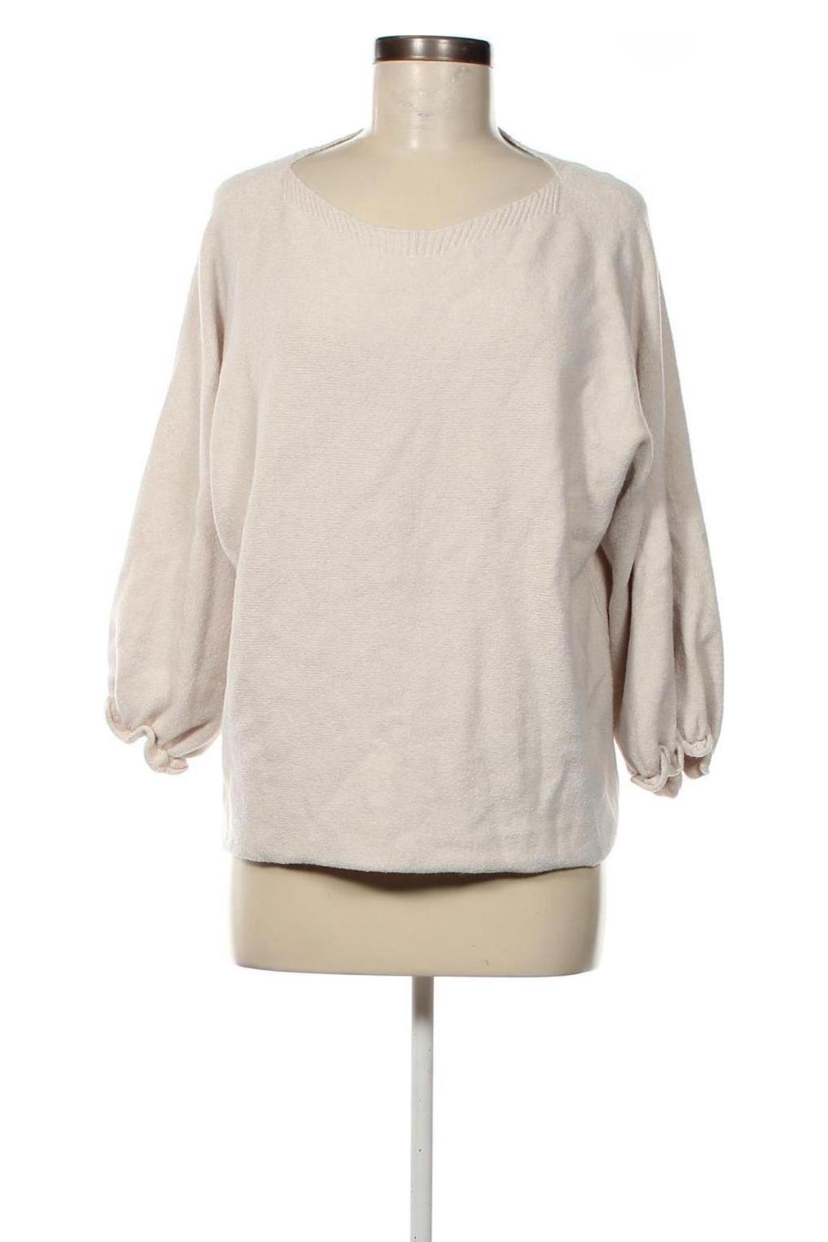 Дамски пуловер Zabaione, Размер L, Цвят Бежов, Цена 26,69 лв.