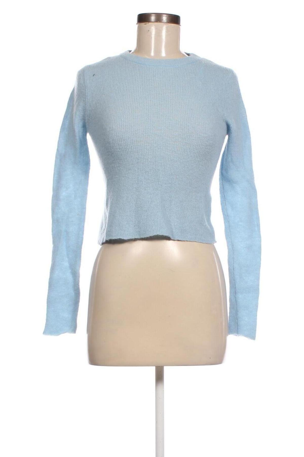 Дамски пуловер Zara, Размер M, Цвят Син, Цена 27,37 лв.