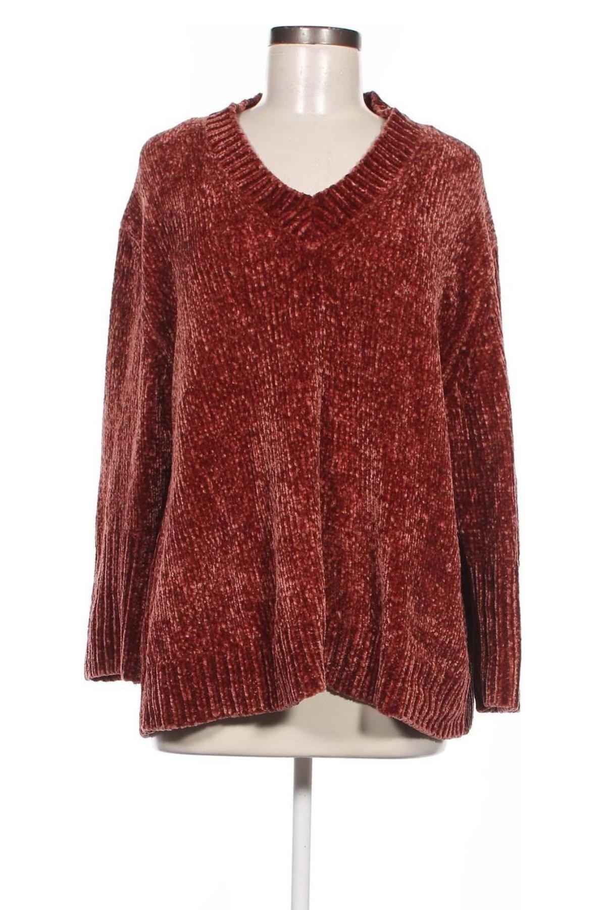 Дамски пуловер Zara, Размер S, Цвят Кафяв, Цена 8,91 лв.