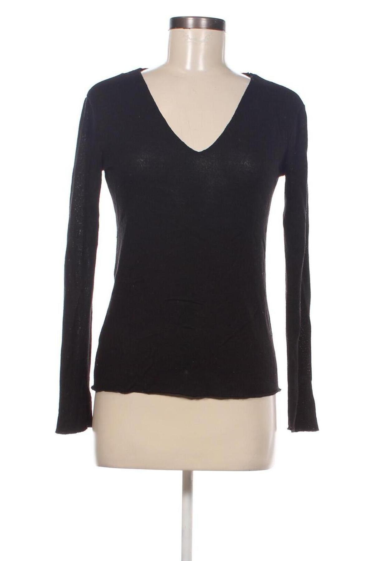 Дамски пуловер Zara, Размер S, Цвят Черен, Цена 8,91 лв.