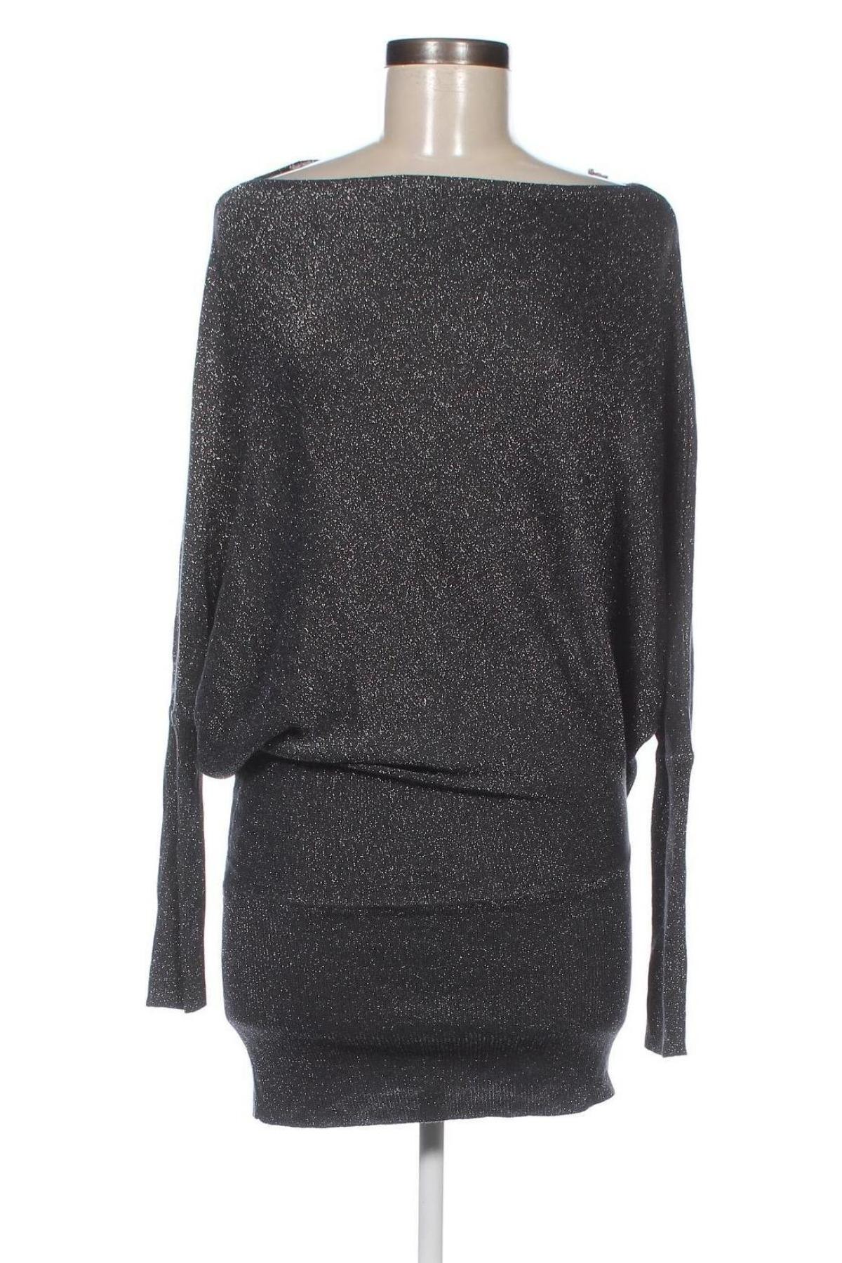Дамски пуловер Zara, Размер M, Цвят Сребрист, Цена 10,80 лв.