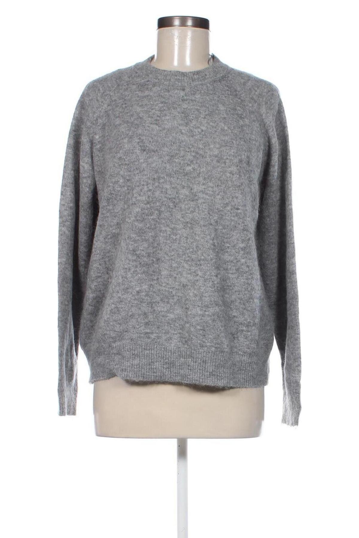 Дамски пуловер Zara, Размер XL, Цвят Сив, Цена 27,00 лв.