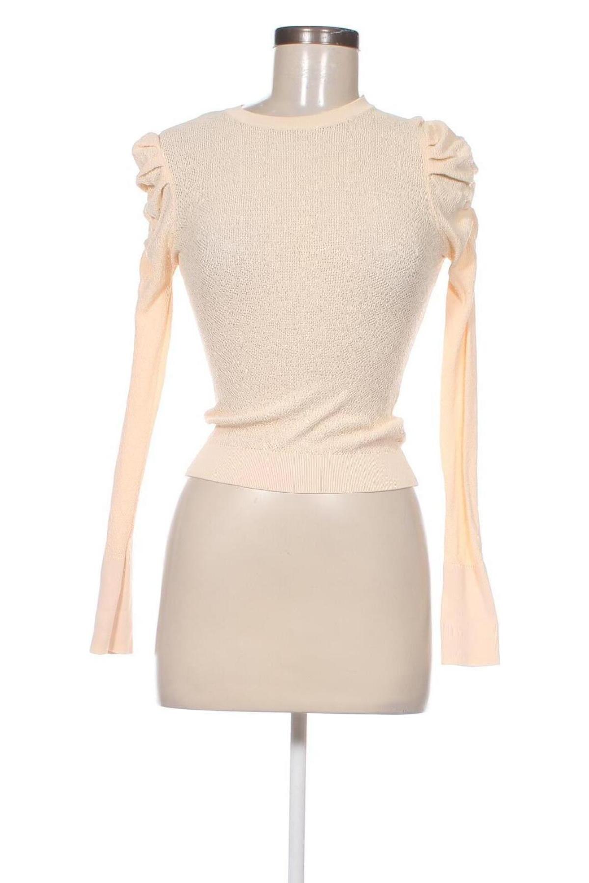 Pulover de femei Zara, Mărime S, Culoare Ecru, Preț 51,02 Lei