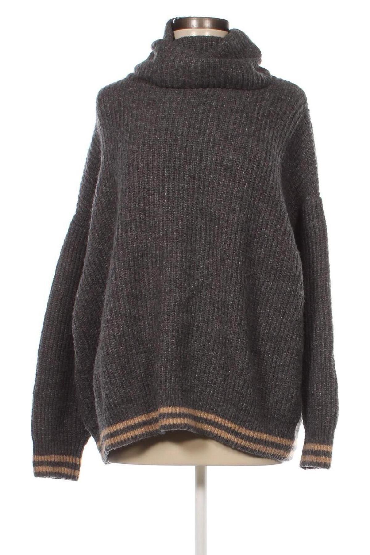 Дамски пуловер Zara Knitwear, Размер S, Цвят Сив, Цена 7,56 лв.