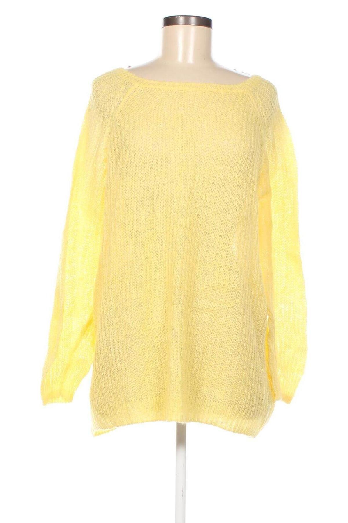 Дамски пуловер Zizzi, Размер M, Цвят Жълт, Цена 19,20 лв.