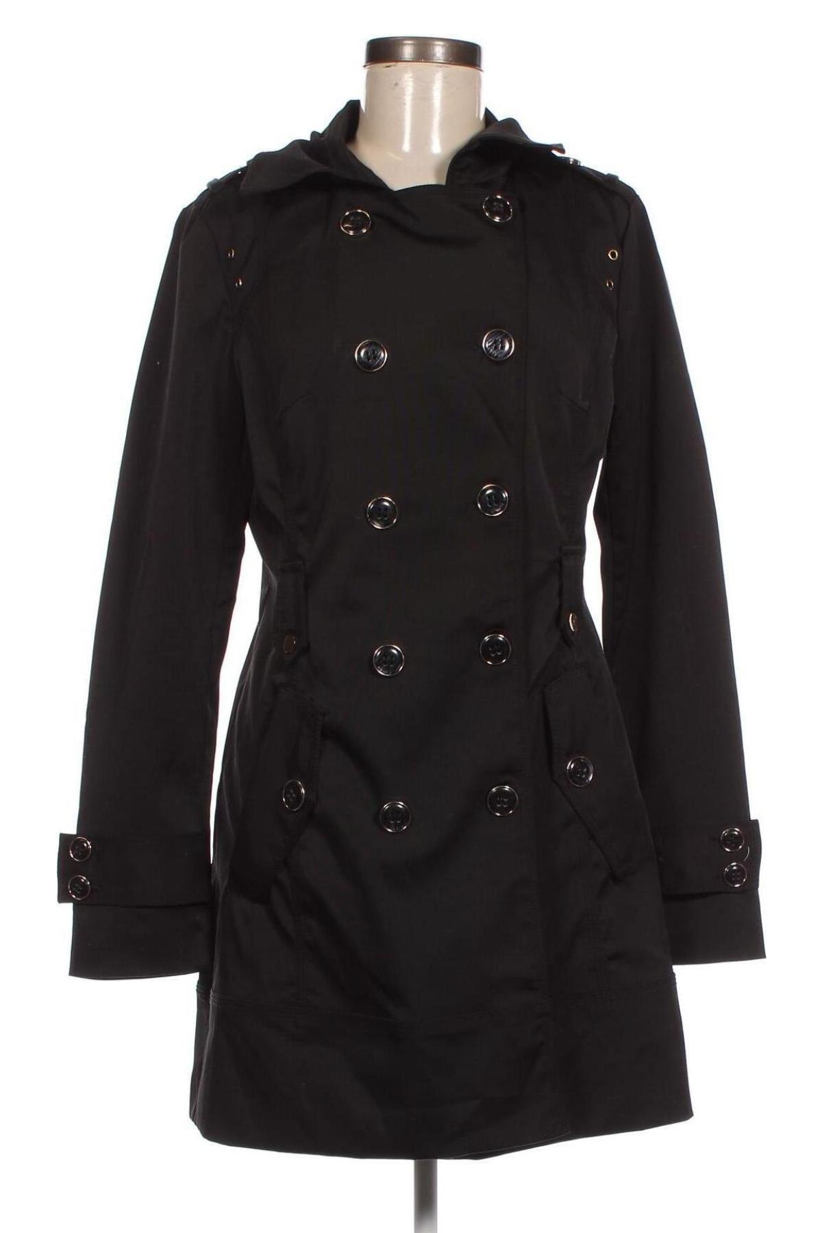 Damen Trench Coat, Größe L, Farbe Schwarz, Preis € 13,81