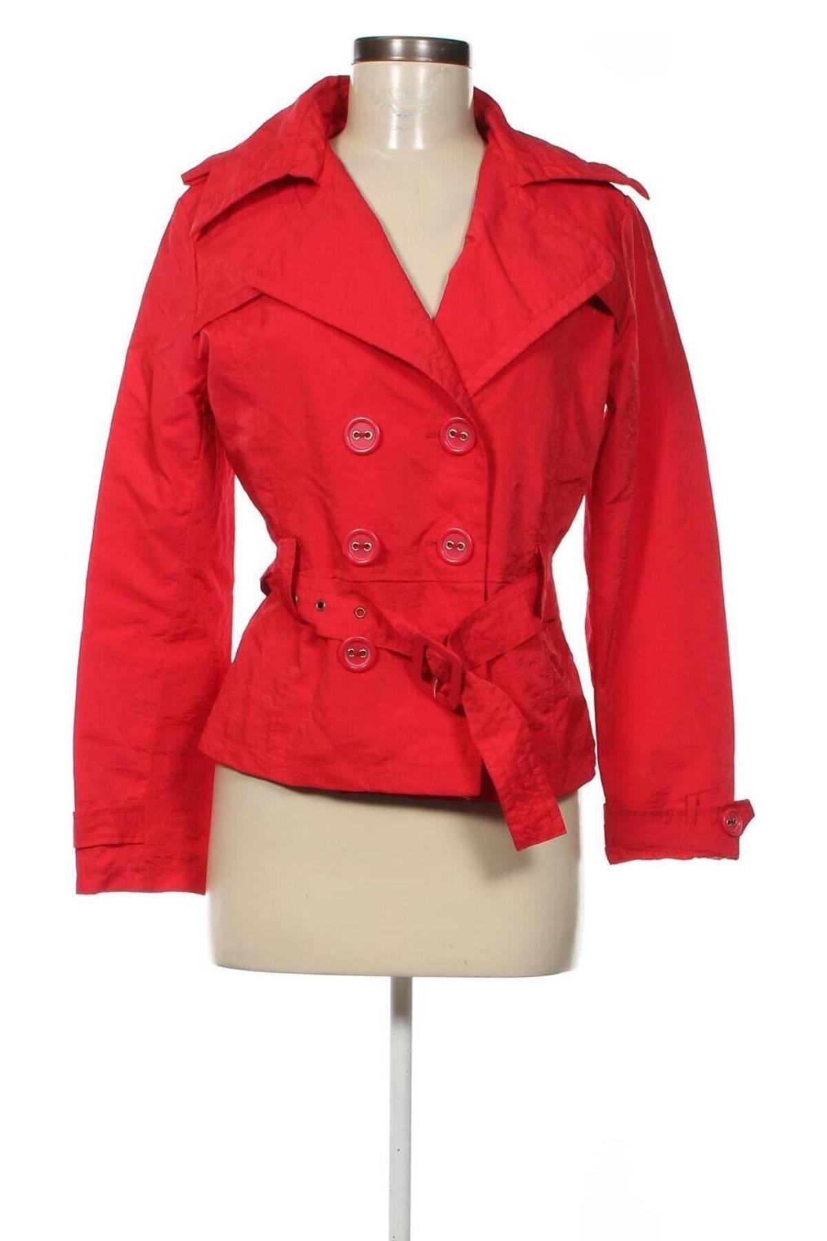 Damen Trenchcoat Creator, Größe M, Farbe Rot, Preis 7,67 €