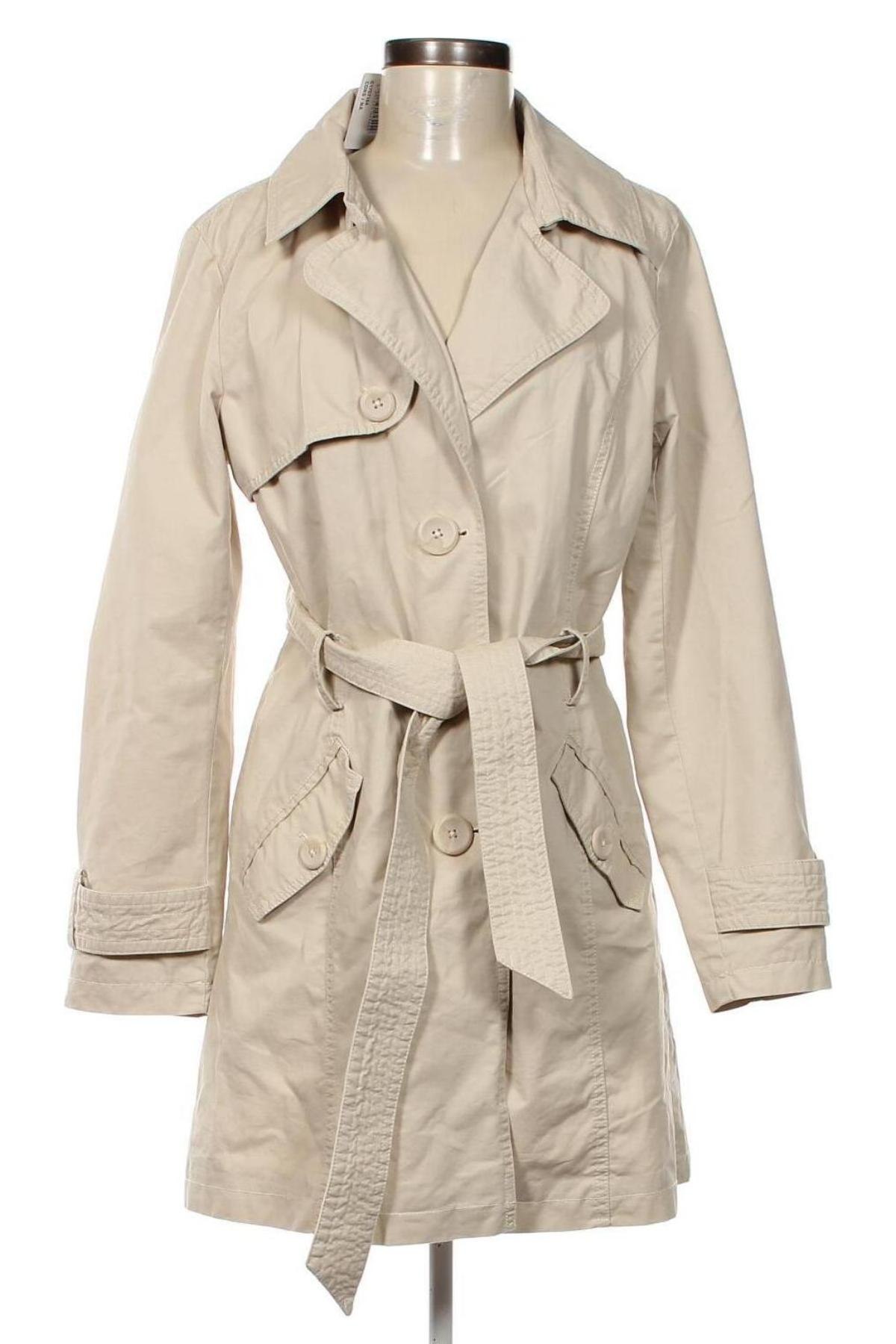 Damen Trenchcoat Lisa Tossa, Größe M, Farbe Beige, Preis 35,64 €