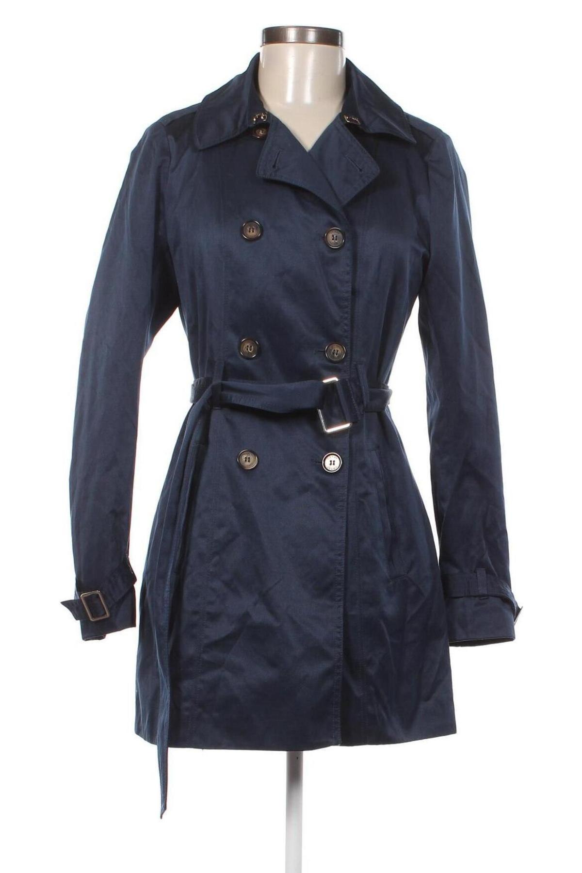 Damen Trenchcoat Orsay, Größe XS, Farbe Blau, Preis 27,14 €