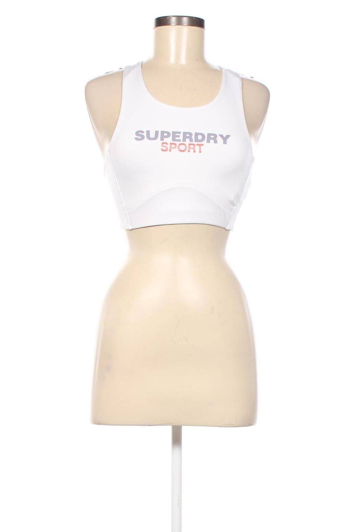 Дамски спортен топ Superdry, Размер S, Цвят Бял, Цена 54,00 лв.