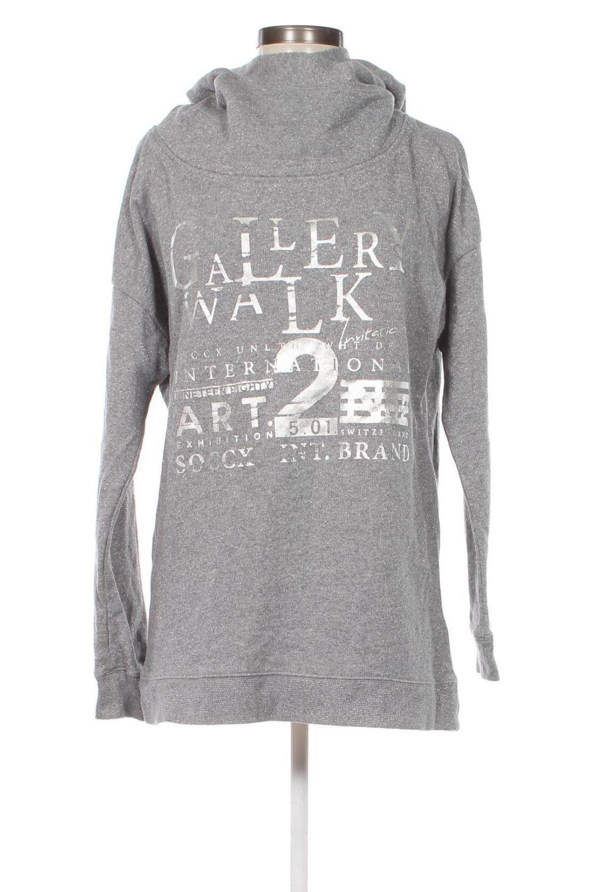 Damen Sweatshirt Soccx, Größe L, Farbe Grau, Preis 22,38 €