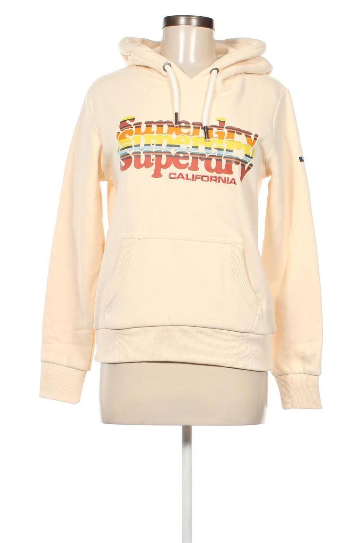 Damen Sweatshirt Superdry, Größe M, Farbe Ecru, Preis € 21,86