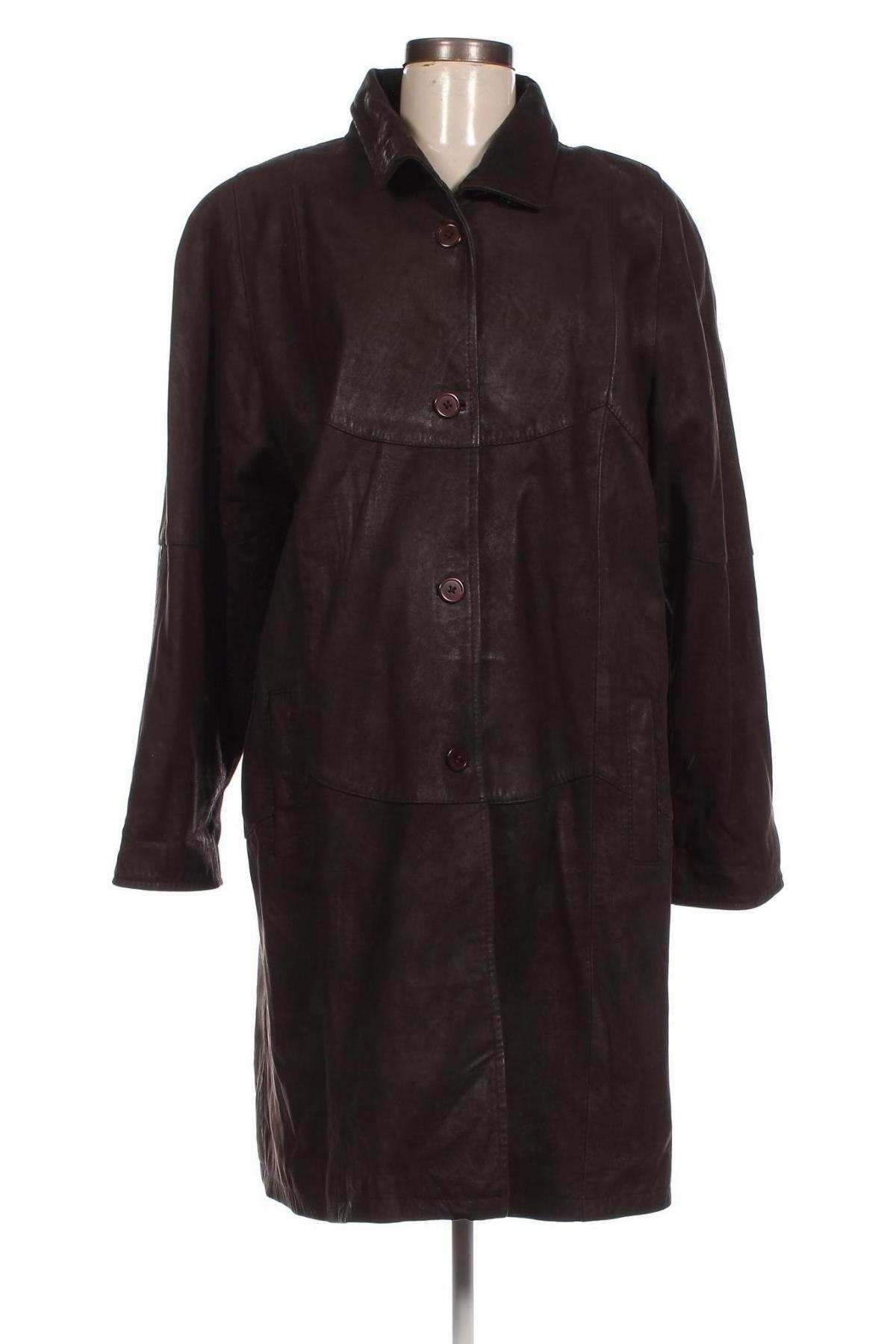 Damen Lederjacke, Größe XXL, Farbe Braun, Preis 36,66 €