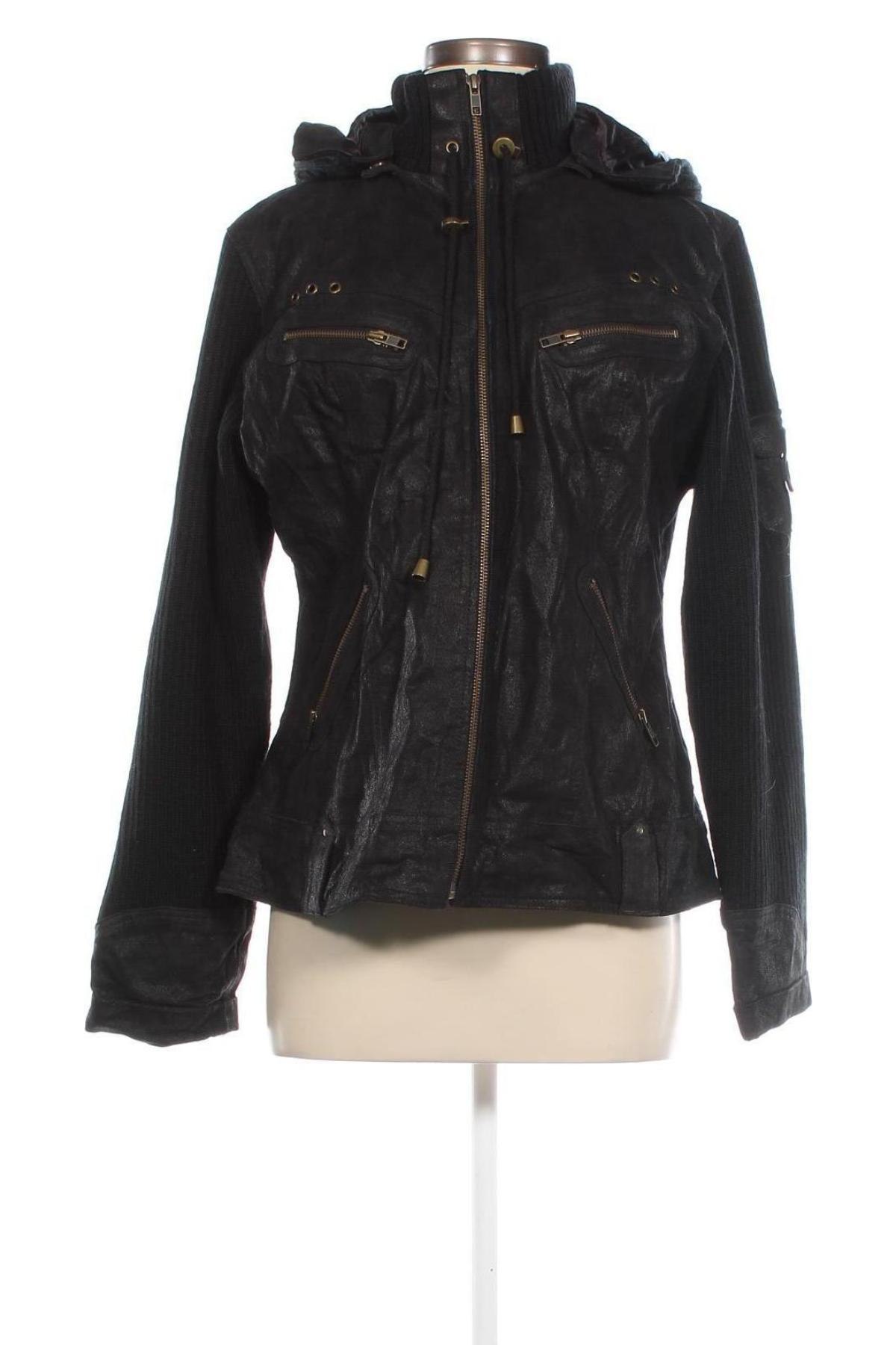 Dámská kožená bunda , Velikost XL, Barva Černá, Cena  1 706,00 Kč