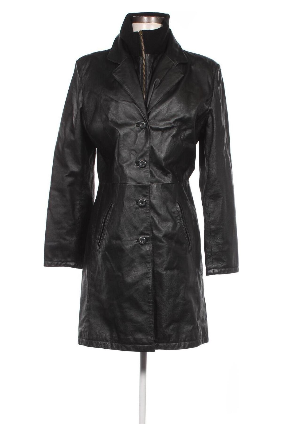 Dámska kožená bunda , Veľkosť M, Farba Čierna, Cena  26,09 €