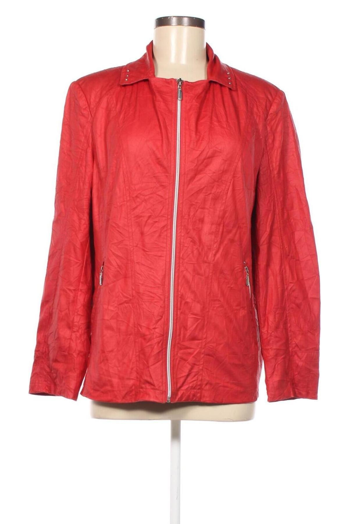 Γυναικείο δερμάτινο μπουφάν Bexleys, Μέγεθος XL, Χρώμα Κόκκινο, Τιμή 12,53 €