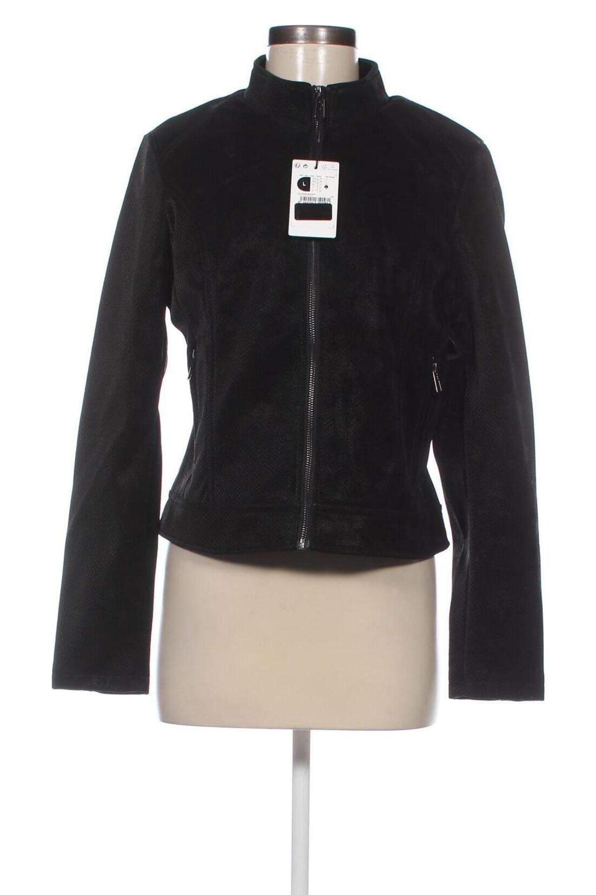 Dámska kožená bunda  Desigual, Veľkosť M, Farba Čierna, Cena  53,20 €