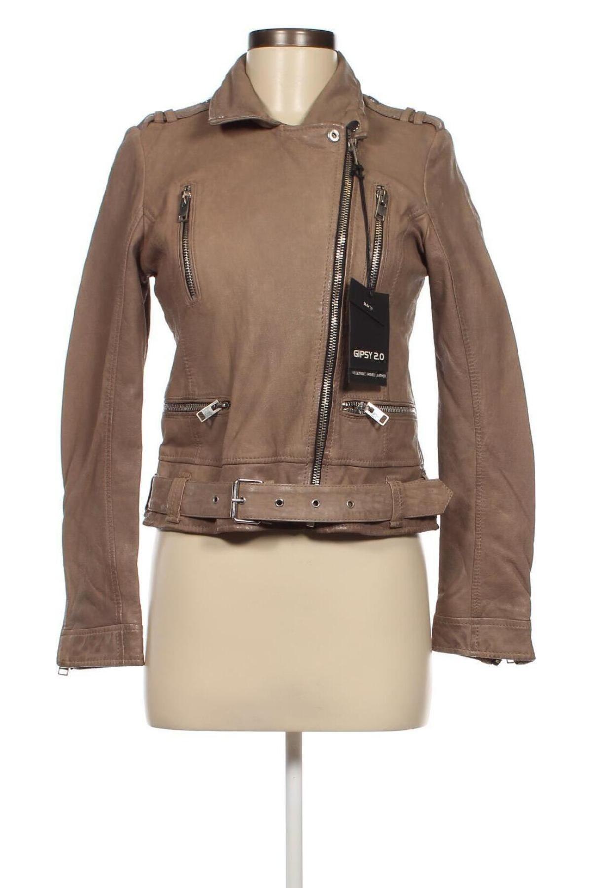 Dámska kožená bunda  Gipsy, Veľkosť M, Farba Béžová, Cena  106,39 €