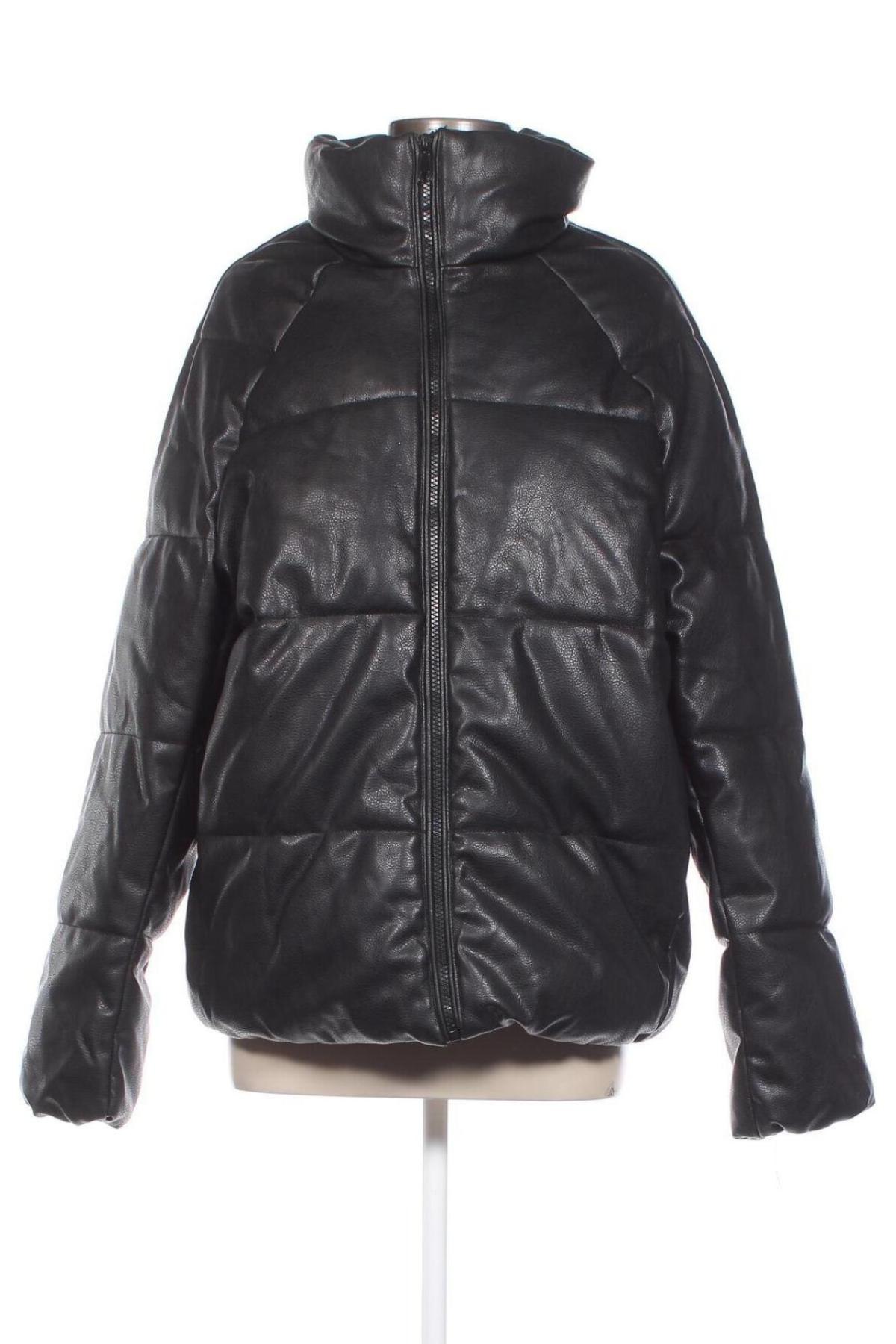 Γυναικείο δερμάτινο μπουφάν H&M, Μέγεθος M, Χρώμα Μαύρο, Τιμή 11,52 €