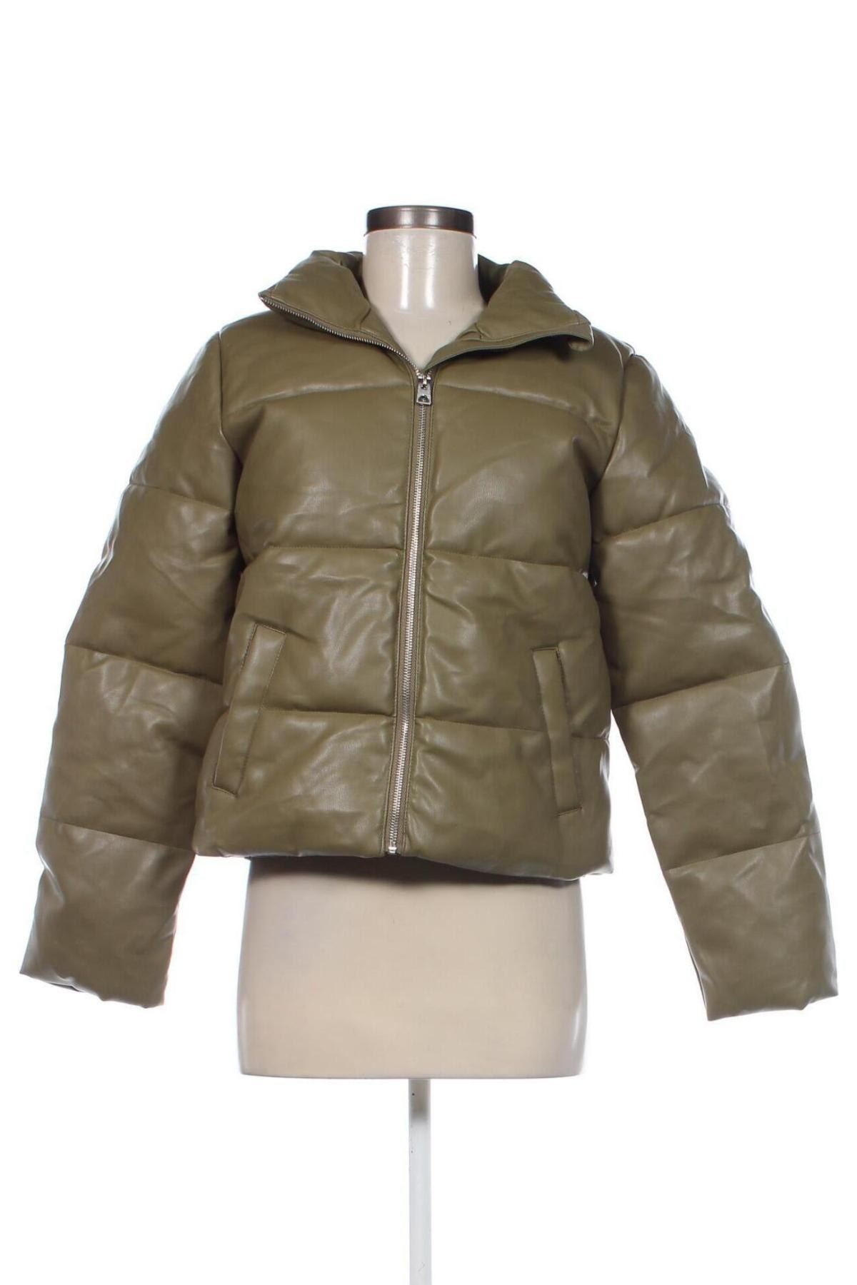 Damen Lederjacke Jacqueline De Yong, Größe M, Farbe Grün, Preis € 28,99