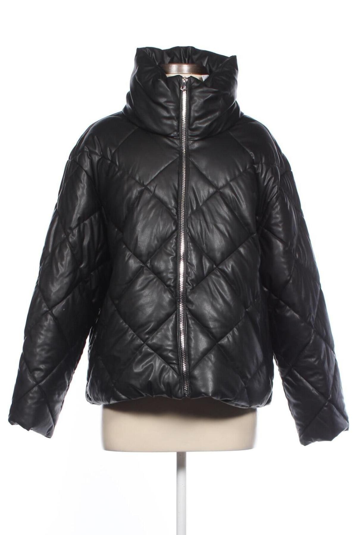 Dámska kožená bunda  Jennyfer, Veľkosť L, Farba Čierna, Cena  21,58 €