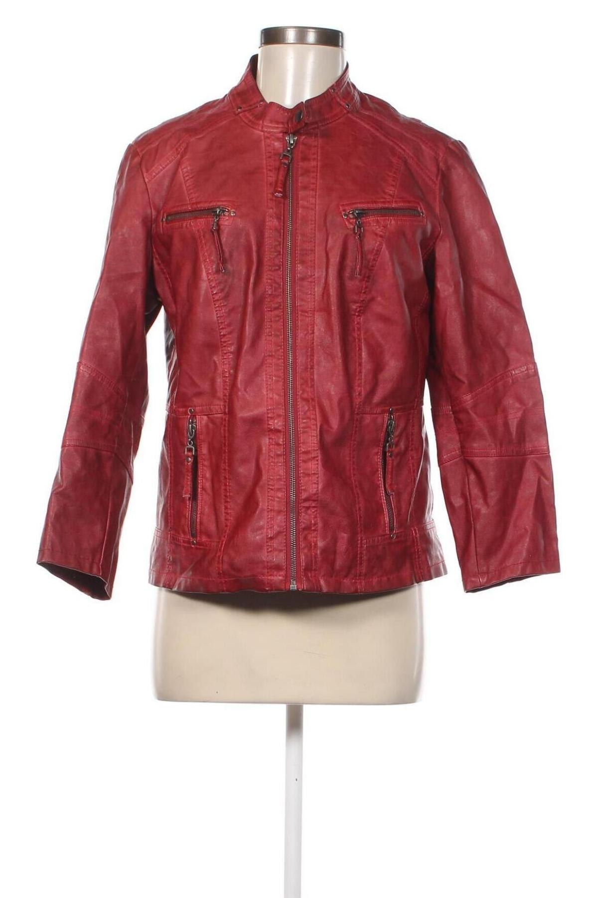 Dámská kožená bunda  Lisa Tossa, Velikost L, Barva Červená, Cena  272,00 Kč