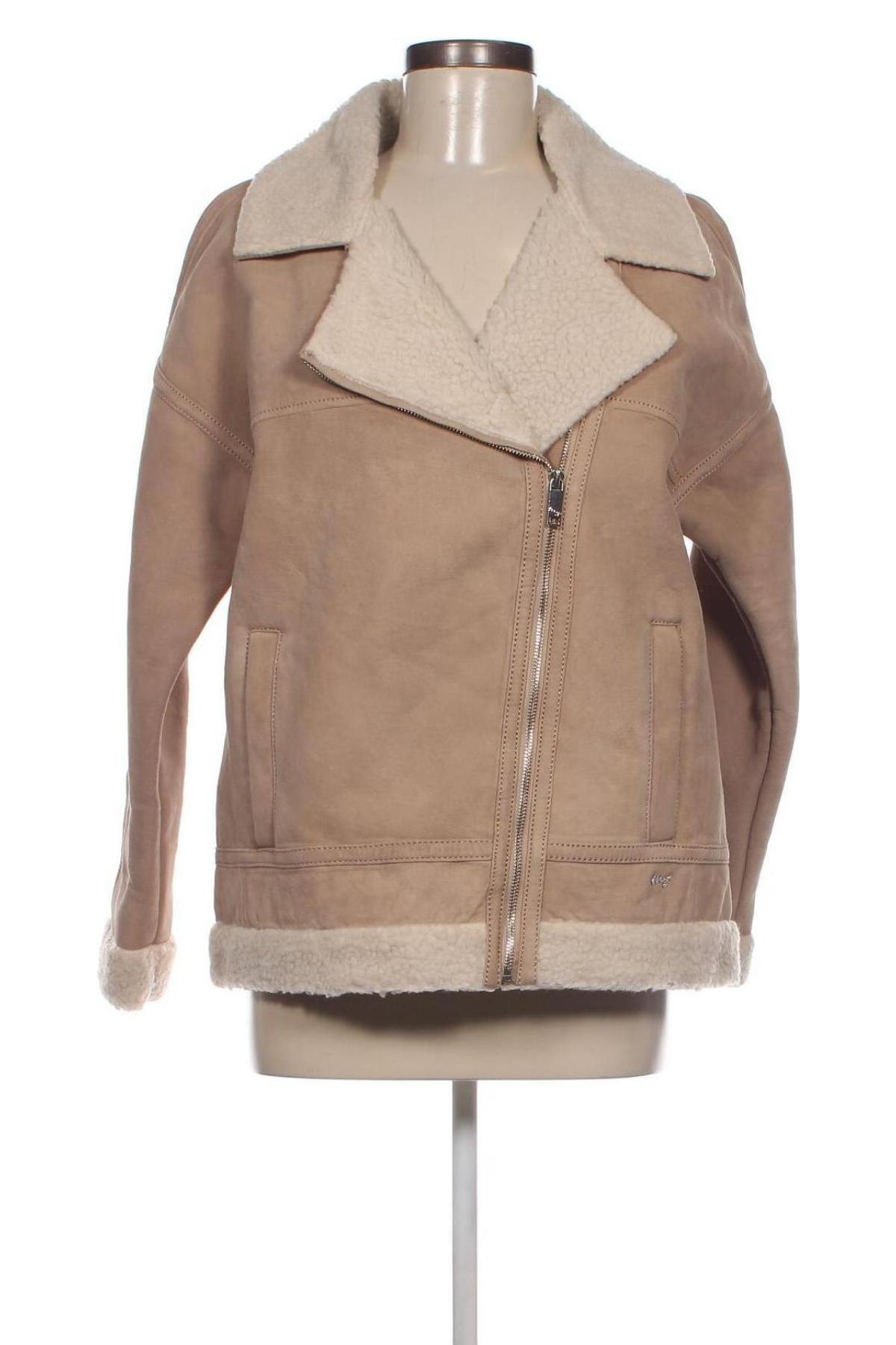 Damen Lederjacke Maze, Größe M, Farbe Beige, Preis 199,49 €