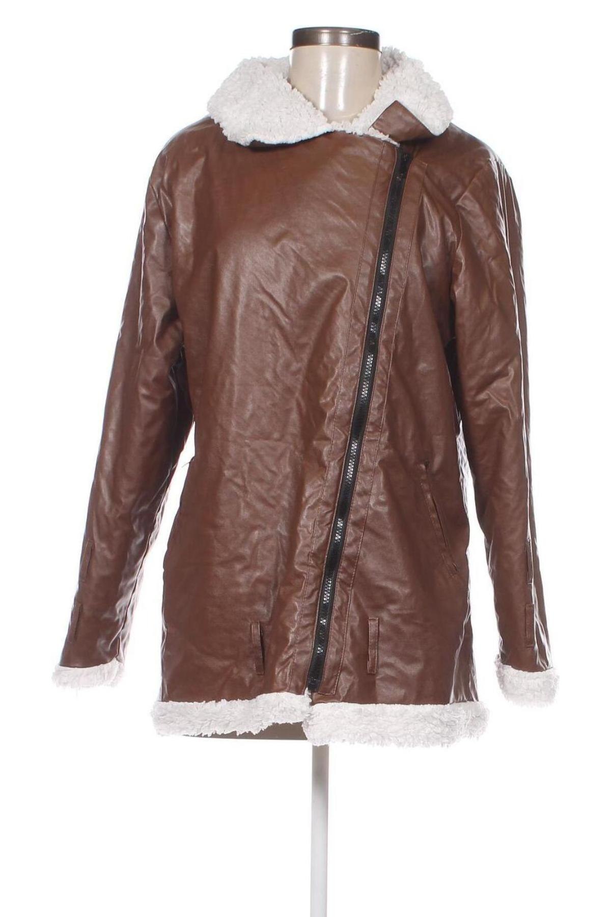 Damen Lederjacke MissLook, Größe M, Farbe Braun, Preis € 10,23