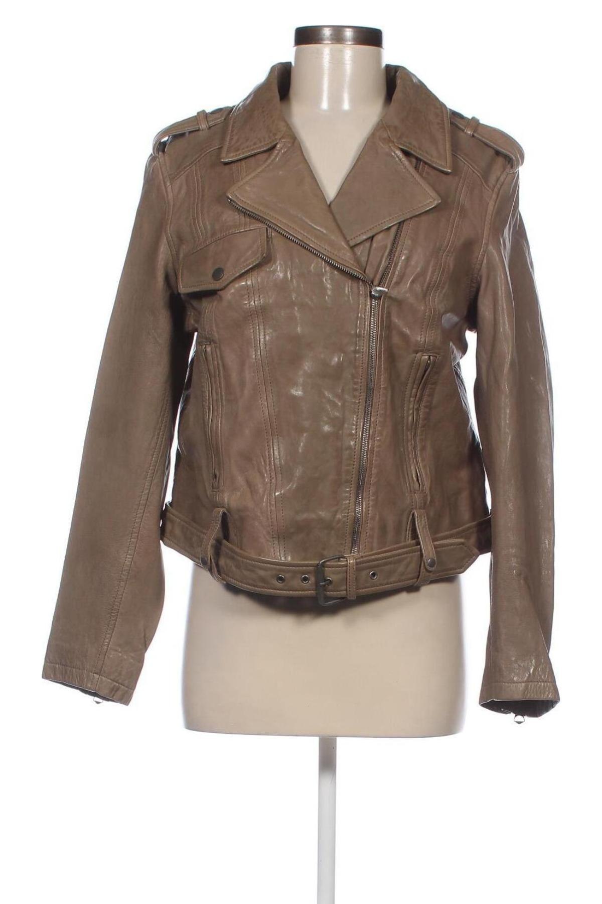 Dámska kožená bunda  Pepe Jeans, Veľkosť L, Farba Hnedá, Cena  265,98 €