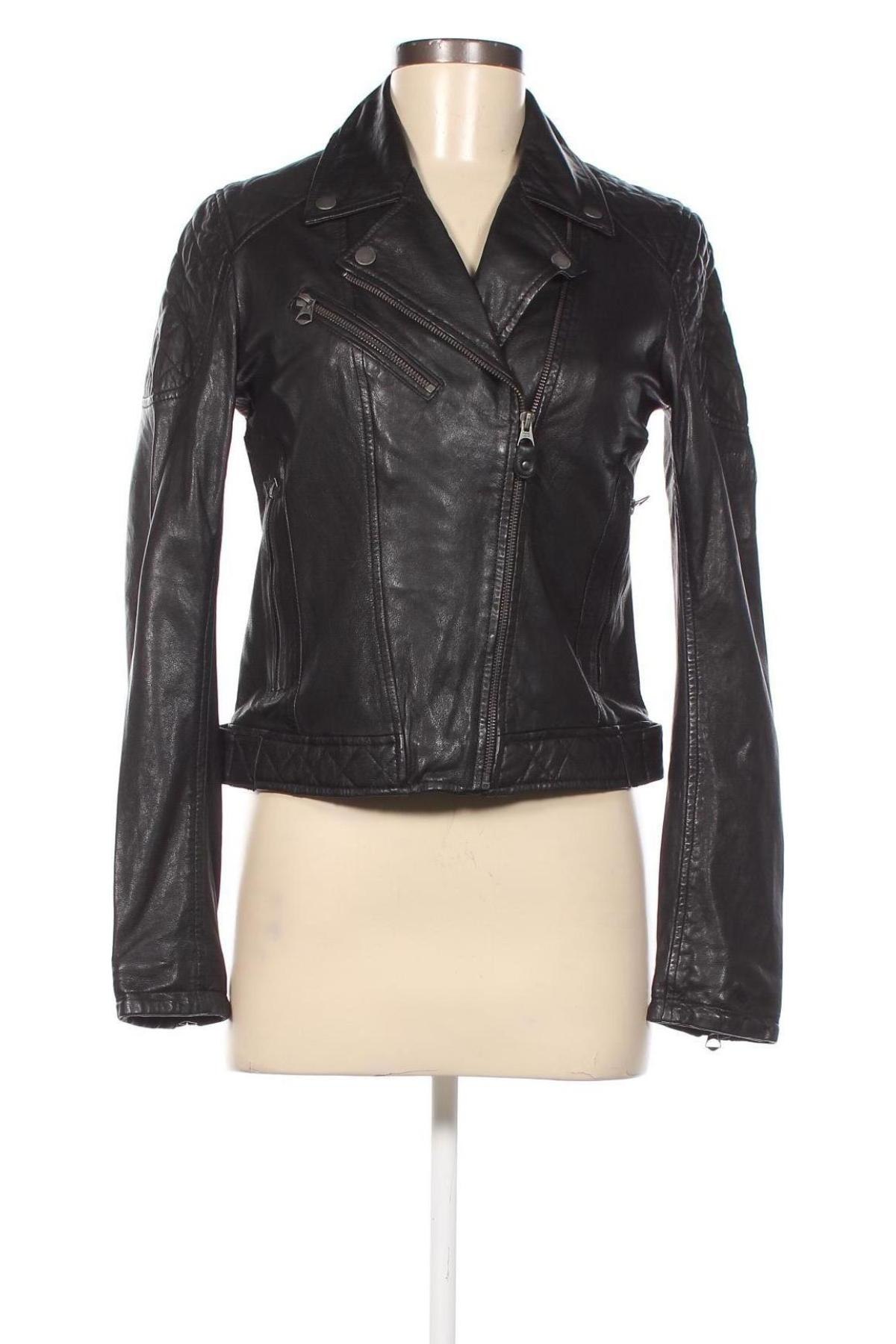 Damen Lederjacke Pepe Jeans, Größe S, Farbe Schwarz, Preis 106,39 €