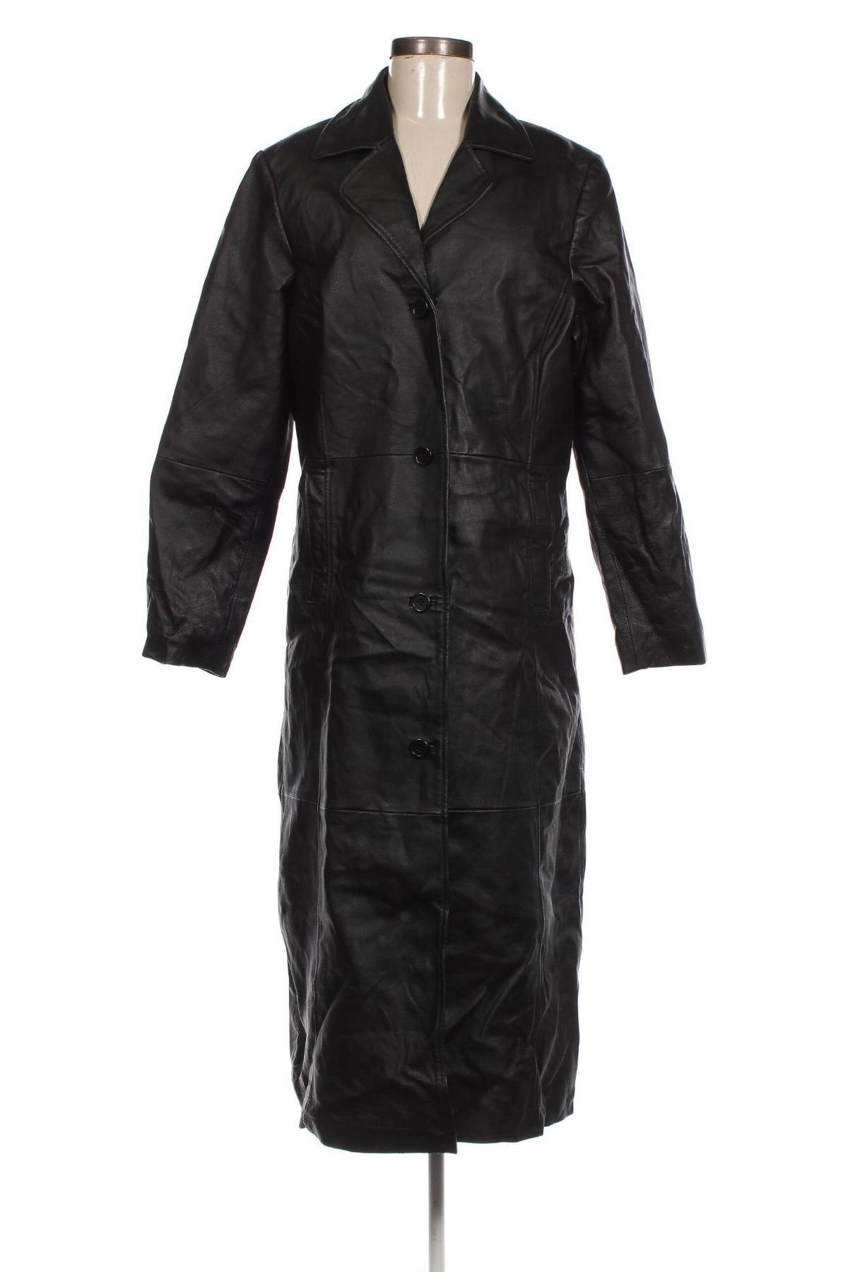Γυναικείο δερμάτινο μπουφάν TCM, Μέγεθος M, Χρώμα Μαύρο, Τιμή 66,19 €