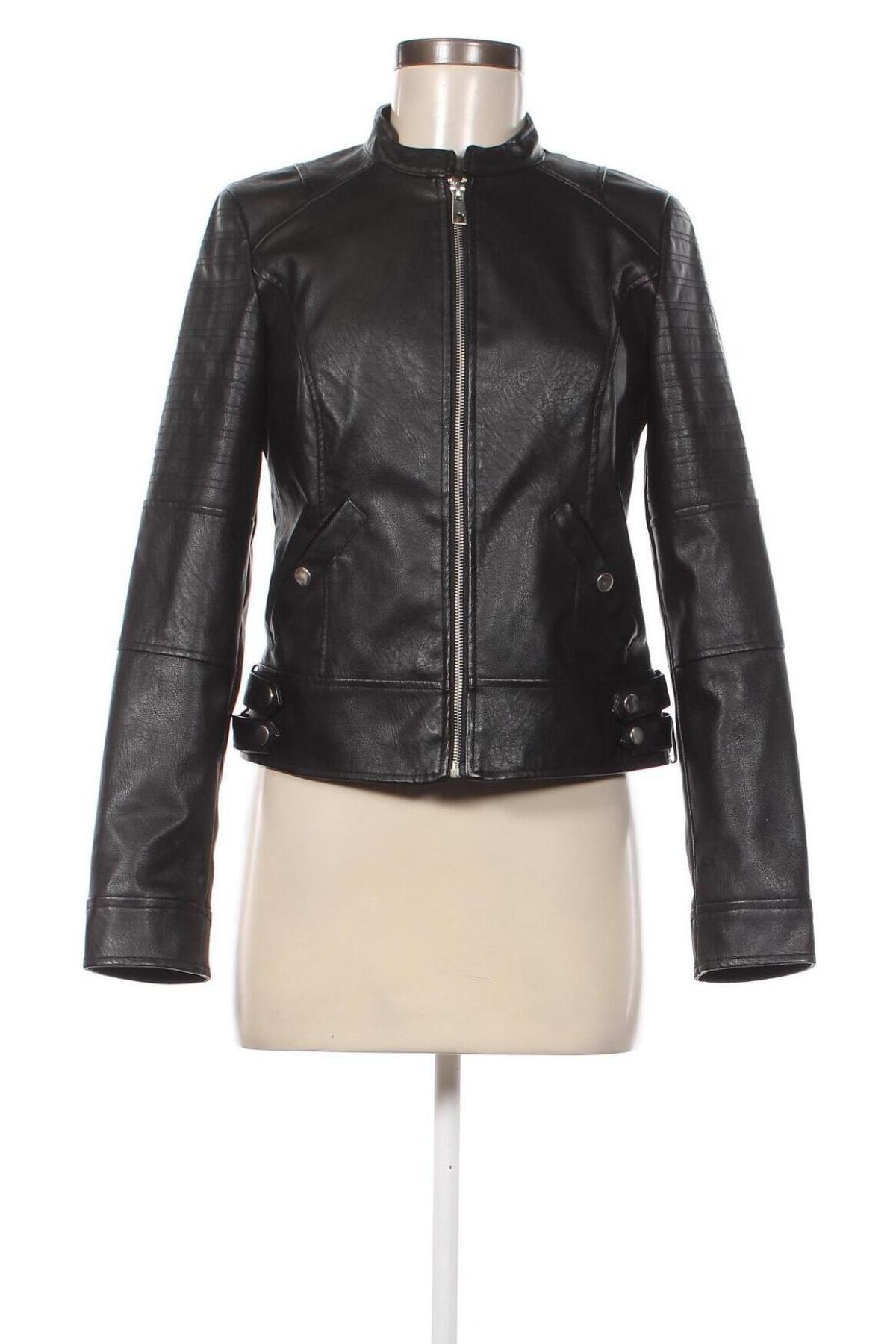 Dámská kožená bunda  Vero Moda, Velikost M, Barva Černá, Cena  521,00 Kč