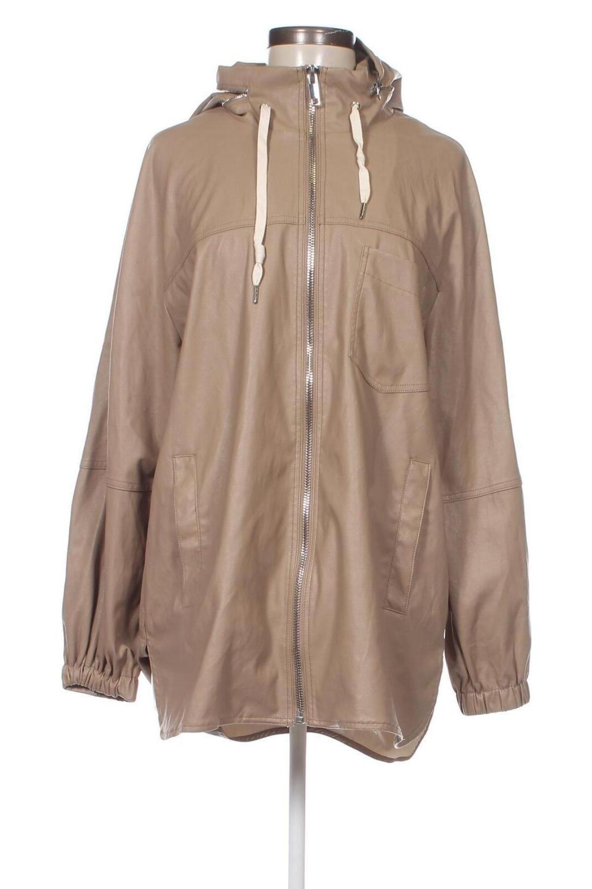 Dámska kožená bunda  Zara, Veľkosť M, Farba Béžová, Cena  23,25 €