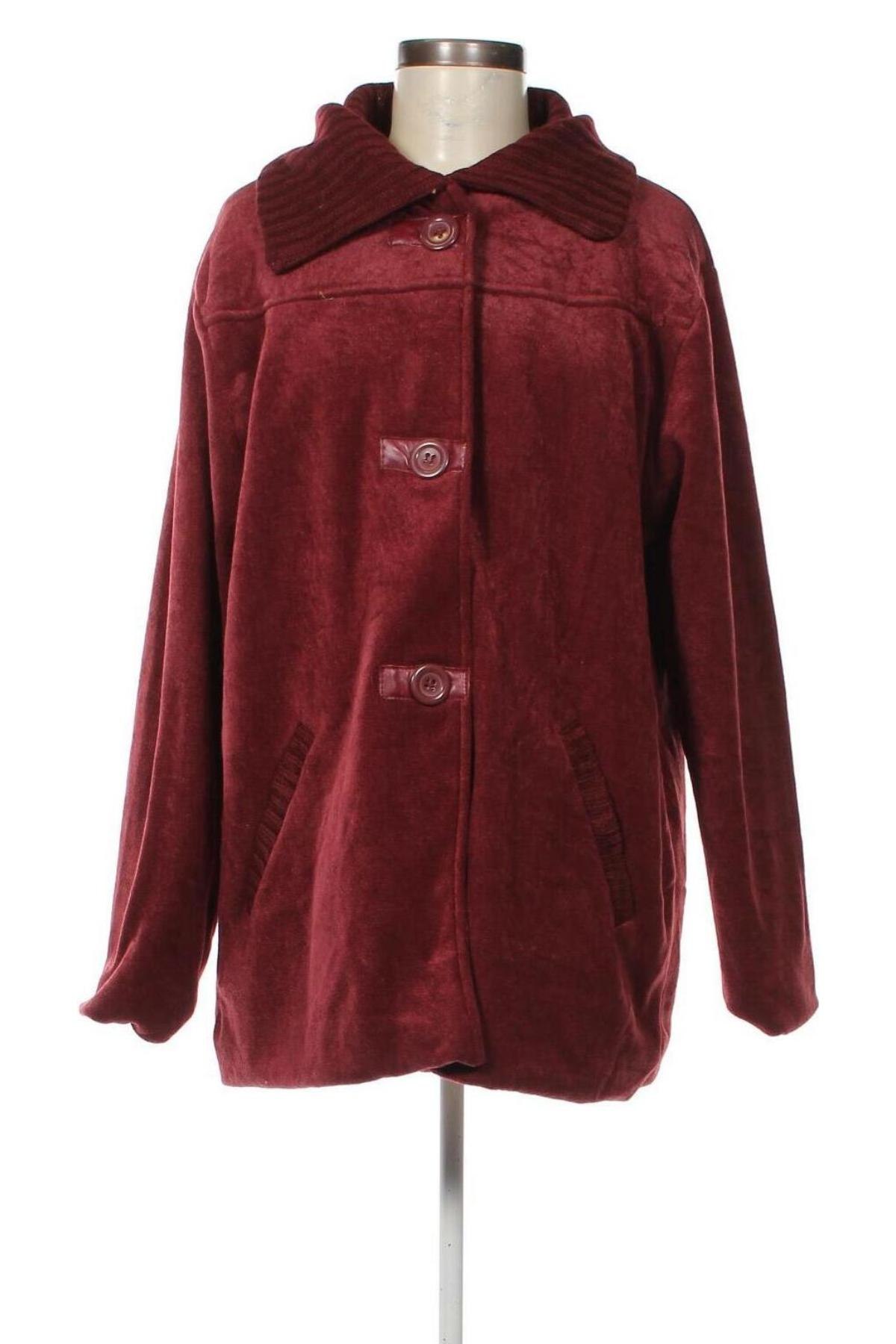 Dámský kabát , Velikost XL, Barva Červená, Cena  194,00 Kč