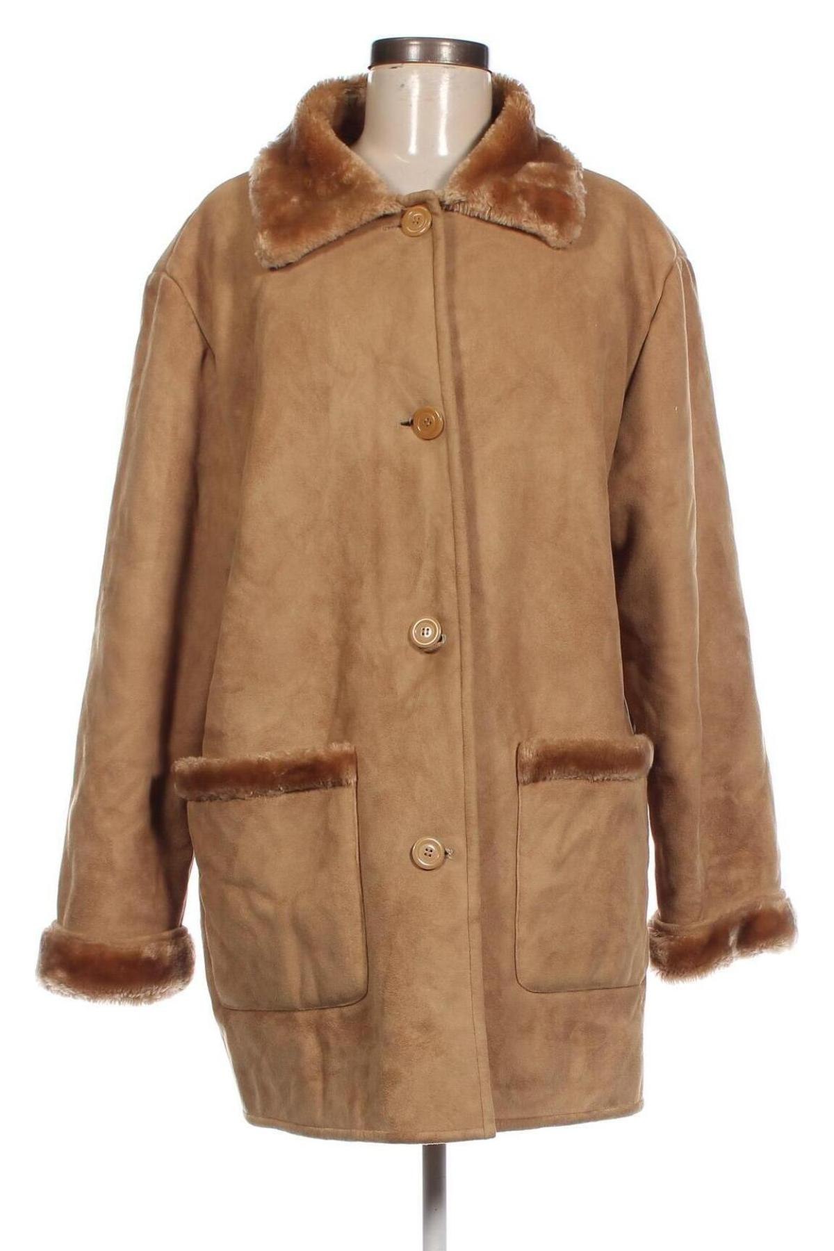 Дамско палто, Размер L, Цвят Бежов, Цена 52,43 лв.