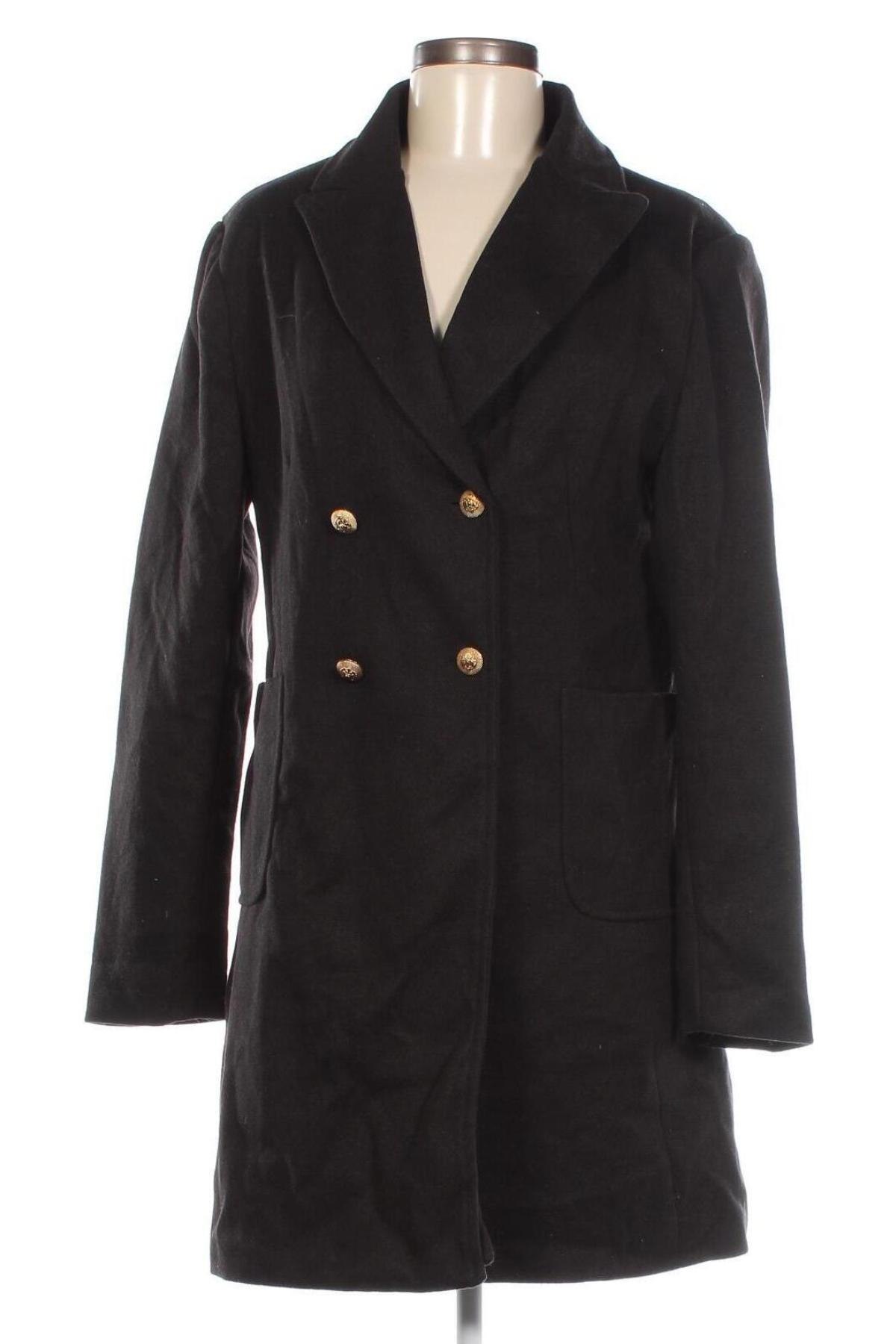 Дамско палто, Размер S, Цвят Черен, Цена 36,38 лв.