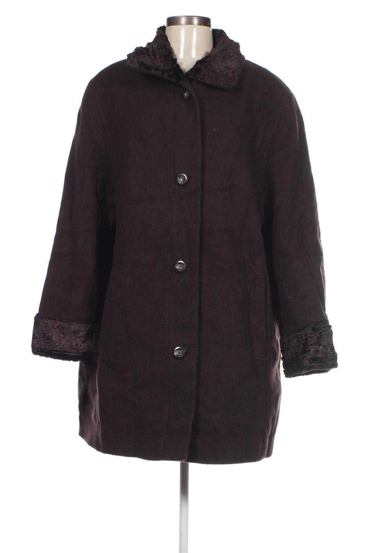 Дамско палто, Размер XL, Цвят Кафяв, Цена 39,59 лв.
