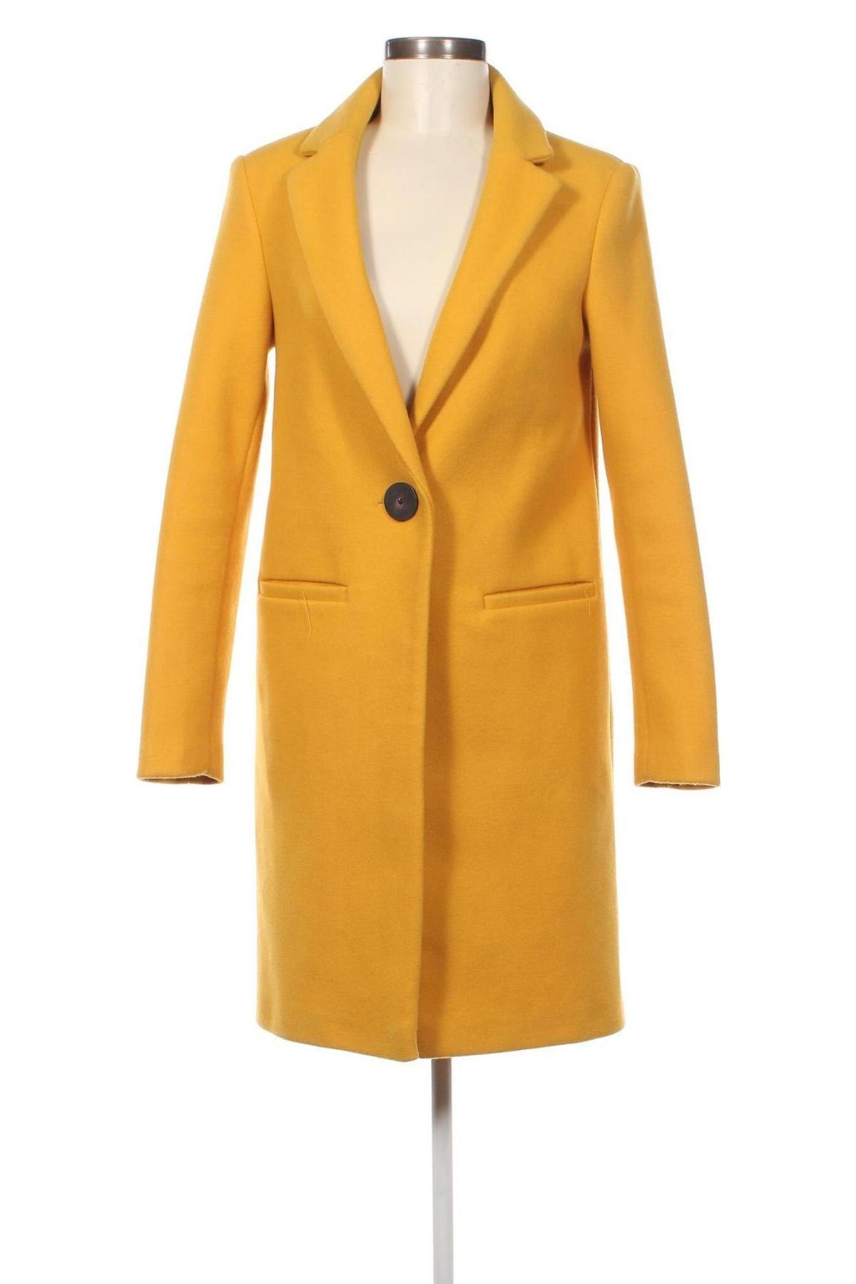 Γυναικείο παλτό, Μέγεθος S, Χρώμα Κίτρινο, Τιμή 42,90 €