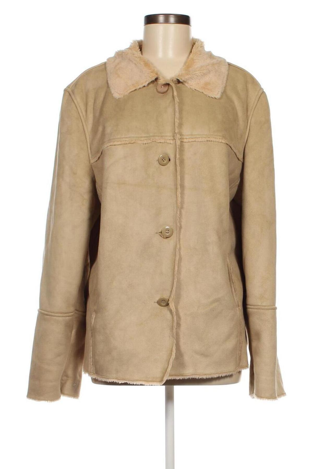 Дамско палто 4/5/6 Fashion Concept, Размер XXL, Цвят Бежов, Цена 16,05 лв.
