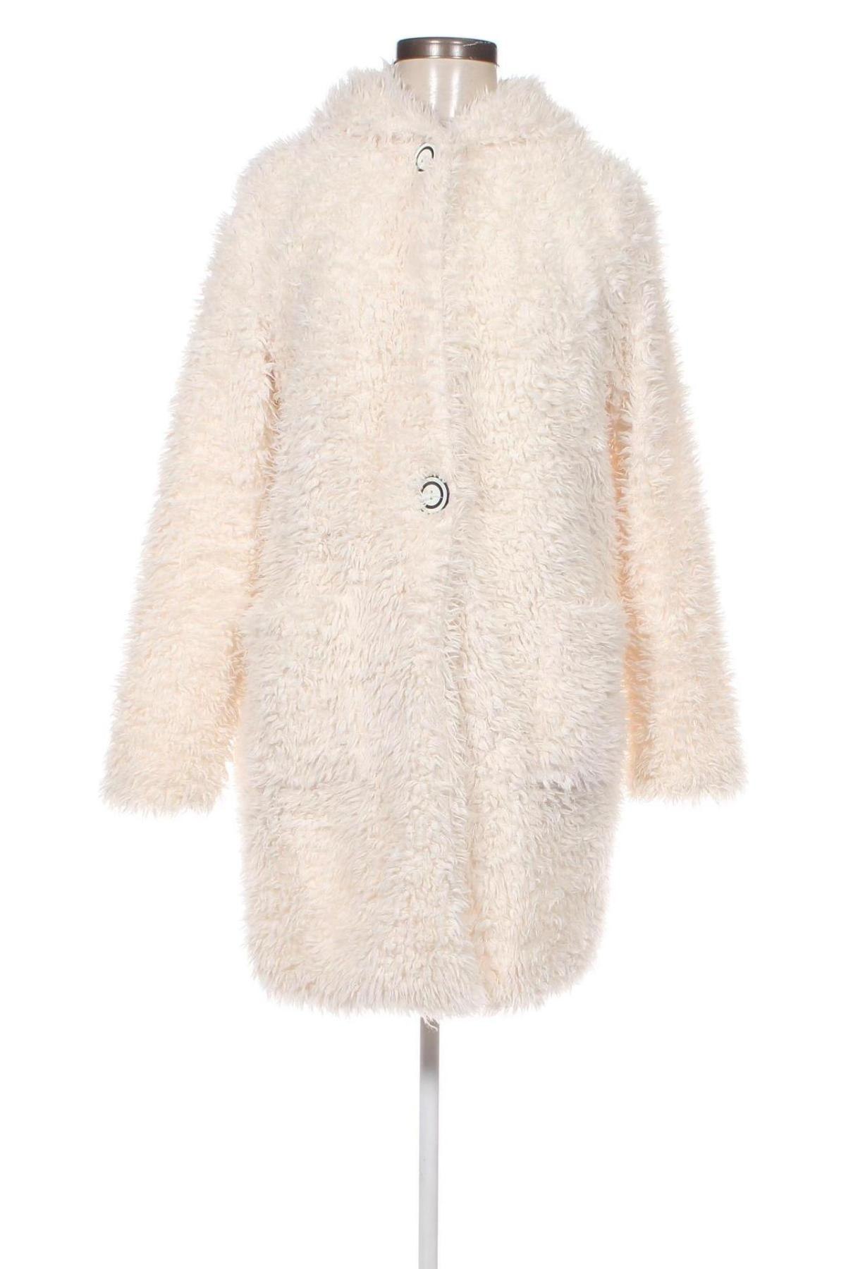 Дамско палто Amisu, Размер M, Цвят Бял, Цена 39,59 лв.