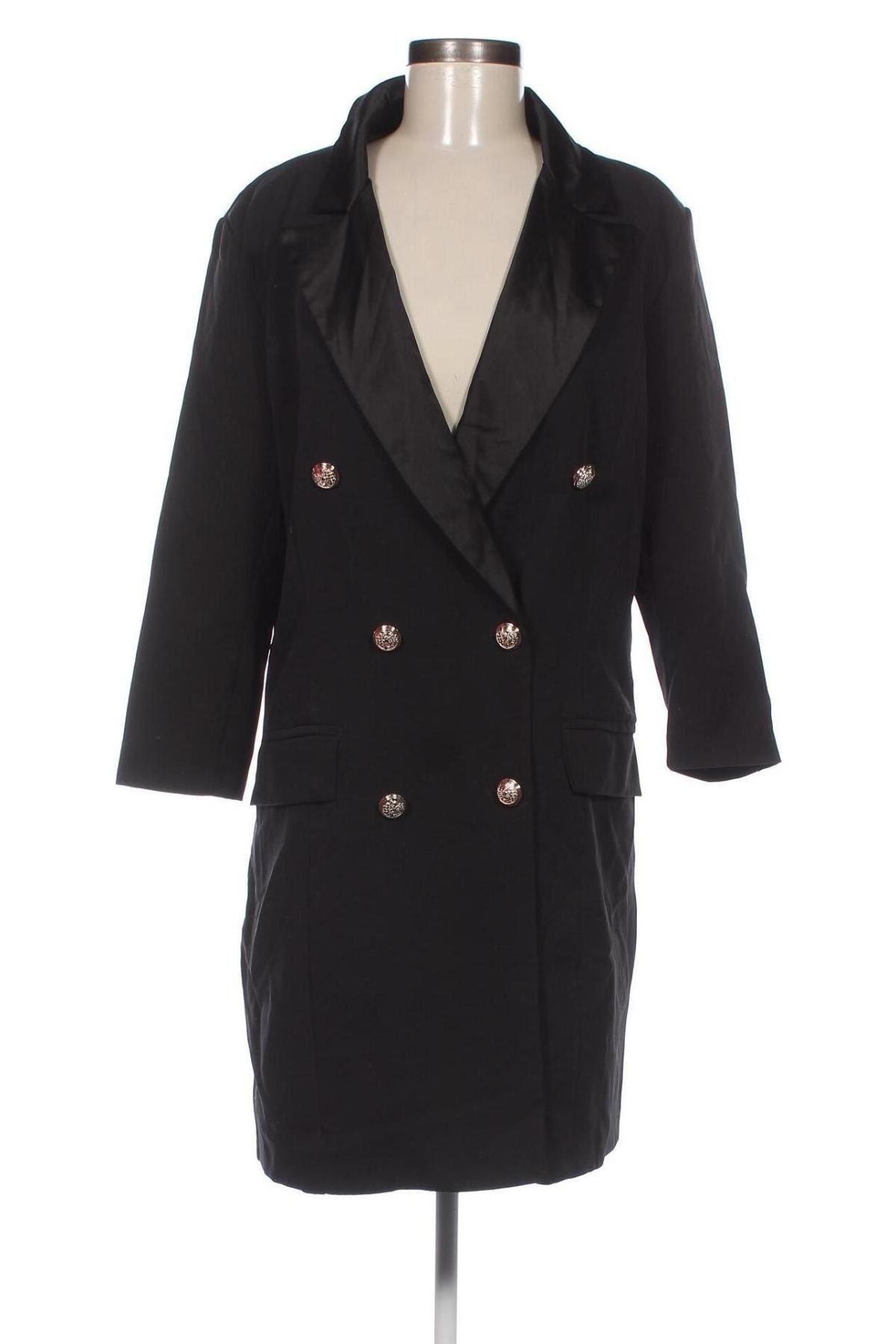 Γυναικείο παλτό Boohoo, Μέγεθος S, Χρώμα Μαύρο, Τιμή 15,84 €