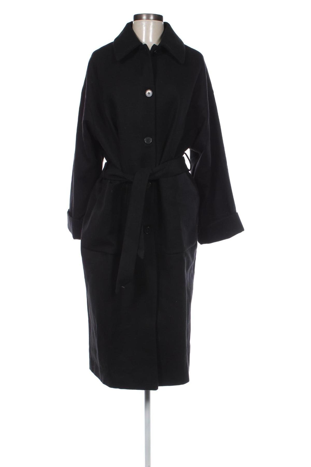 Γυναικείο παλτό Edited, Μέγεθος M, Χρώμα Μαύρο, Τιμή 28,30 €