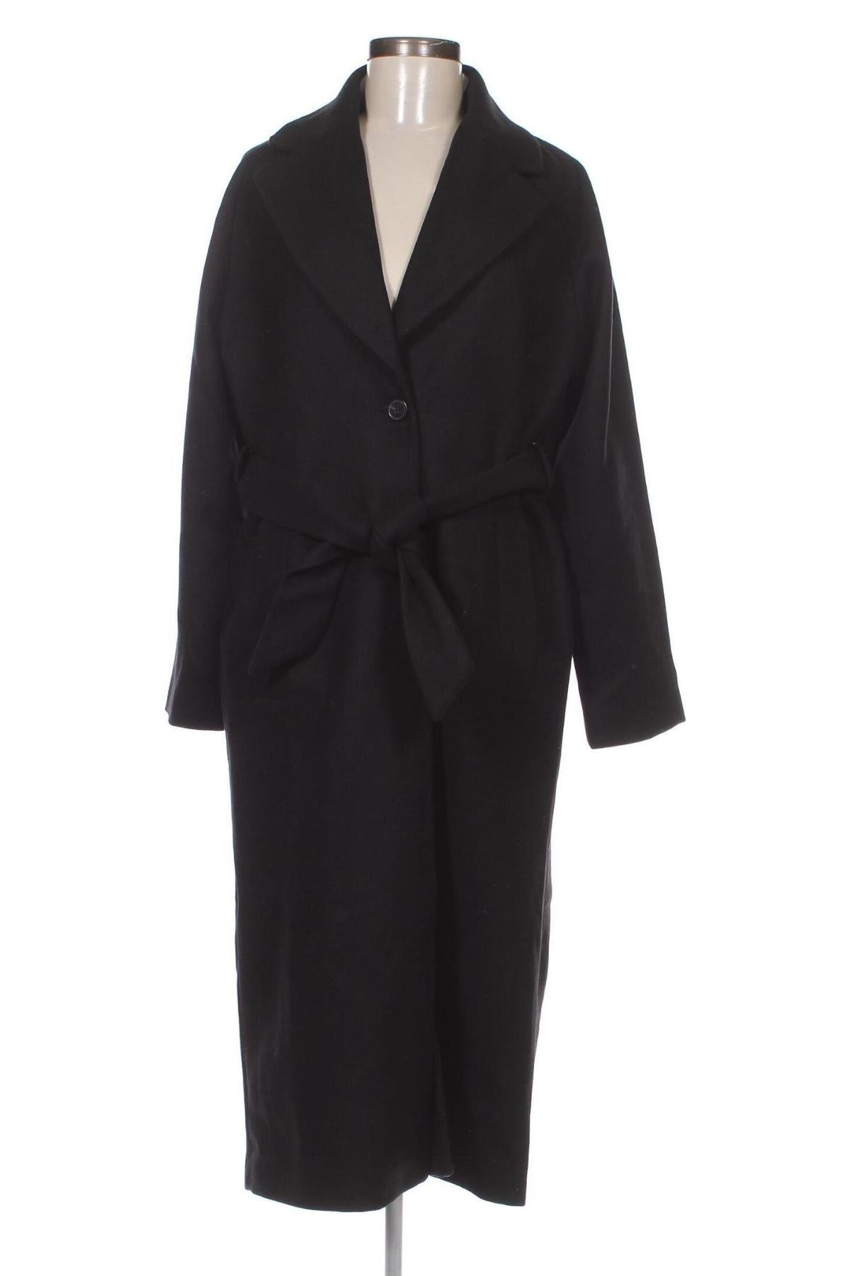 Γυναικείο παλτό Edited, Μέγεθος M, Χρώμα Μαύρο, Τιμή 34,26 €