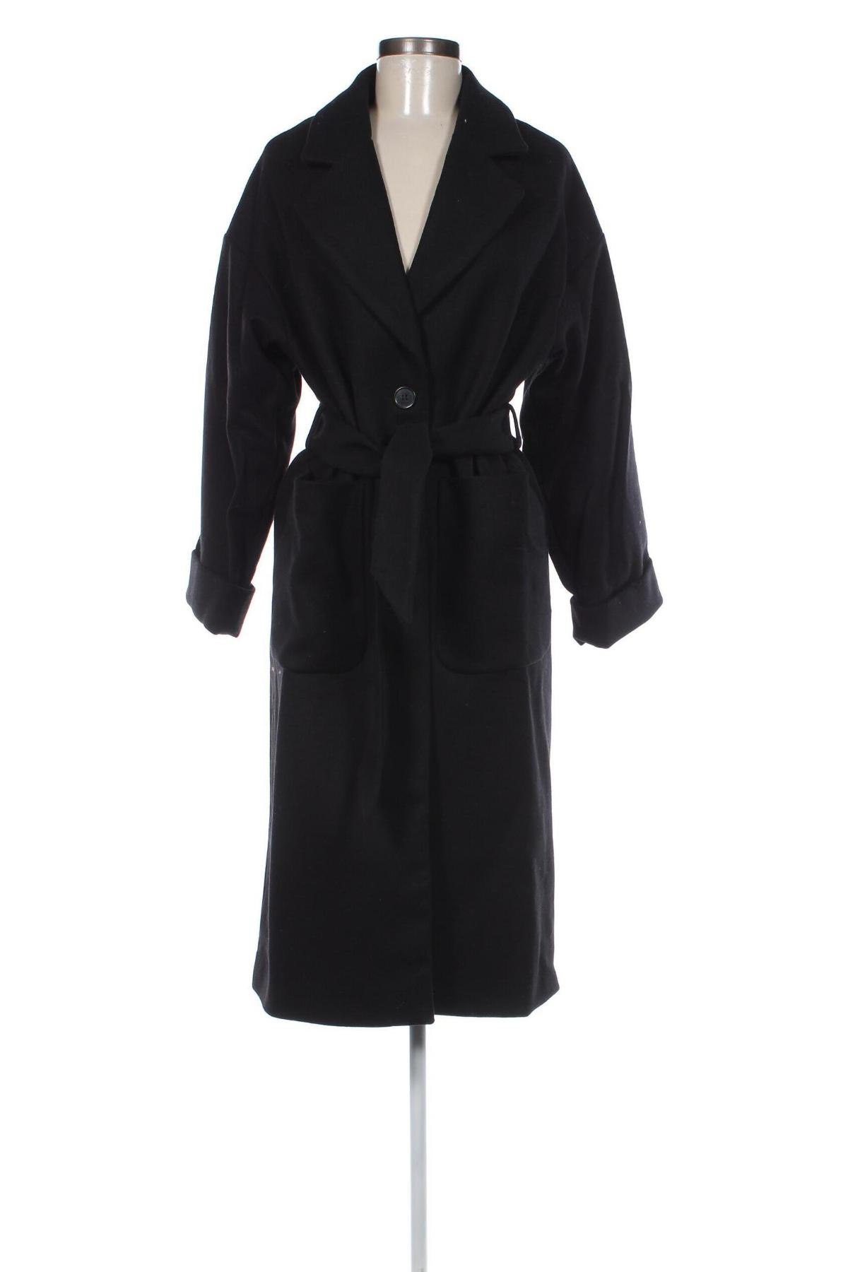 Дамско палто Edited, Размер XS, Цвят Черен, Цена 72,25 лв.