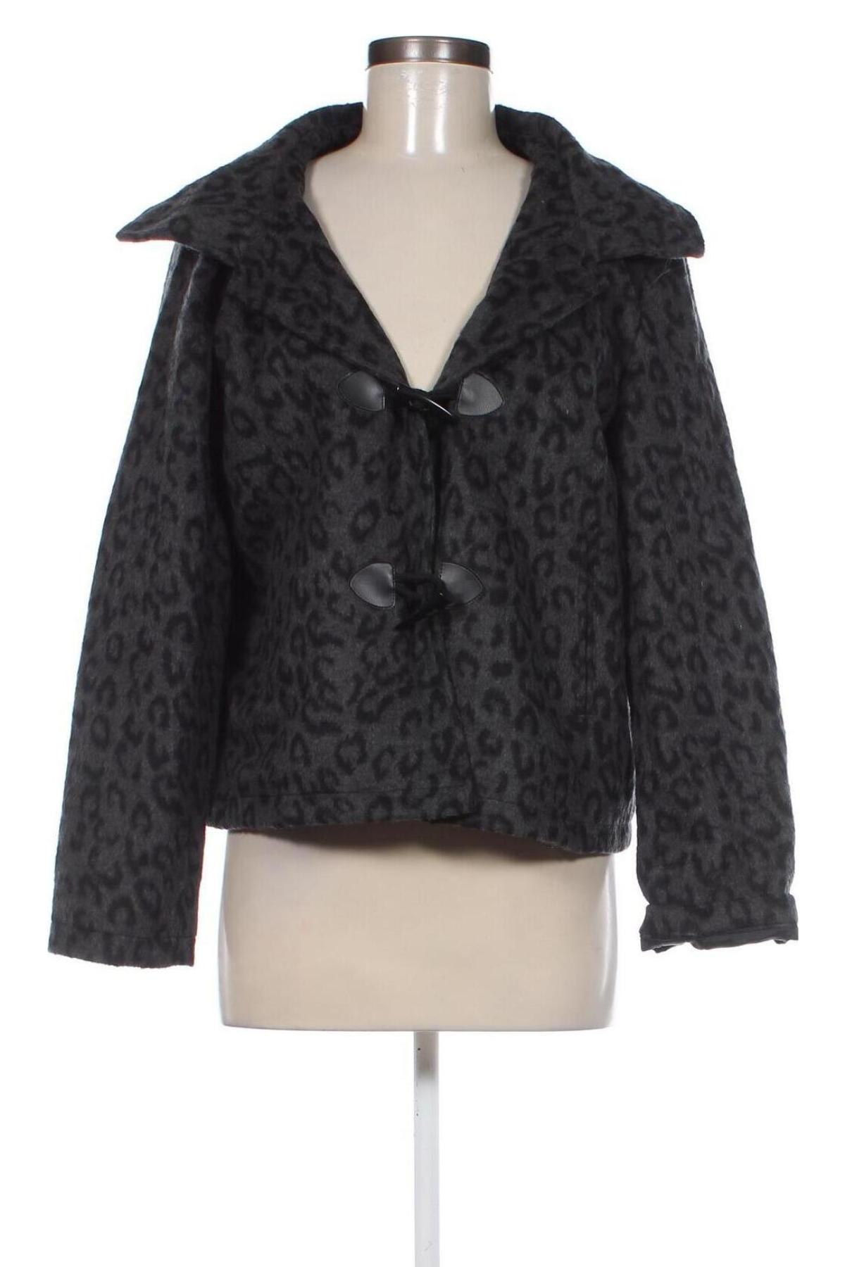 Дамско палто Folia, Размер L, Цвят Черен, Цена 26,40 лв.