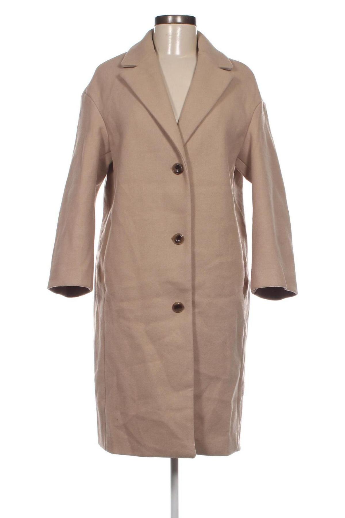 Dámský kabát  H&M, Velikost XS, Barva Béžová, Cena  427,00 Kč