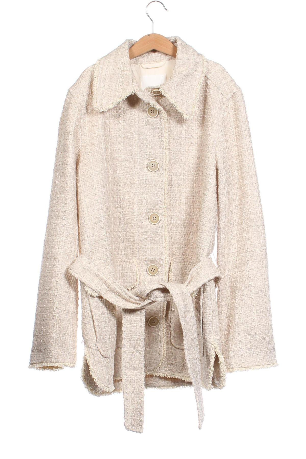 Palton de femei H&M, Mărime XS, Culoare Bej, Preț 181,04 Lei