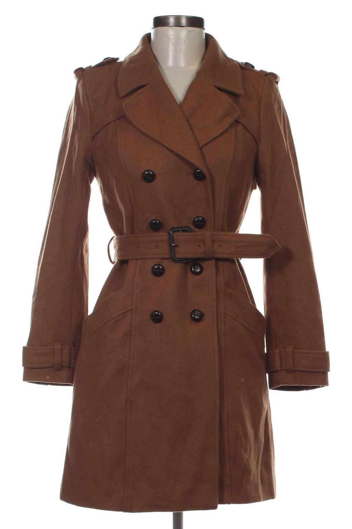 Γυναικείο παλτό H&M, Μέγεθος S, Χρώμα Καφέ, Τιμή 24,49 €
