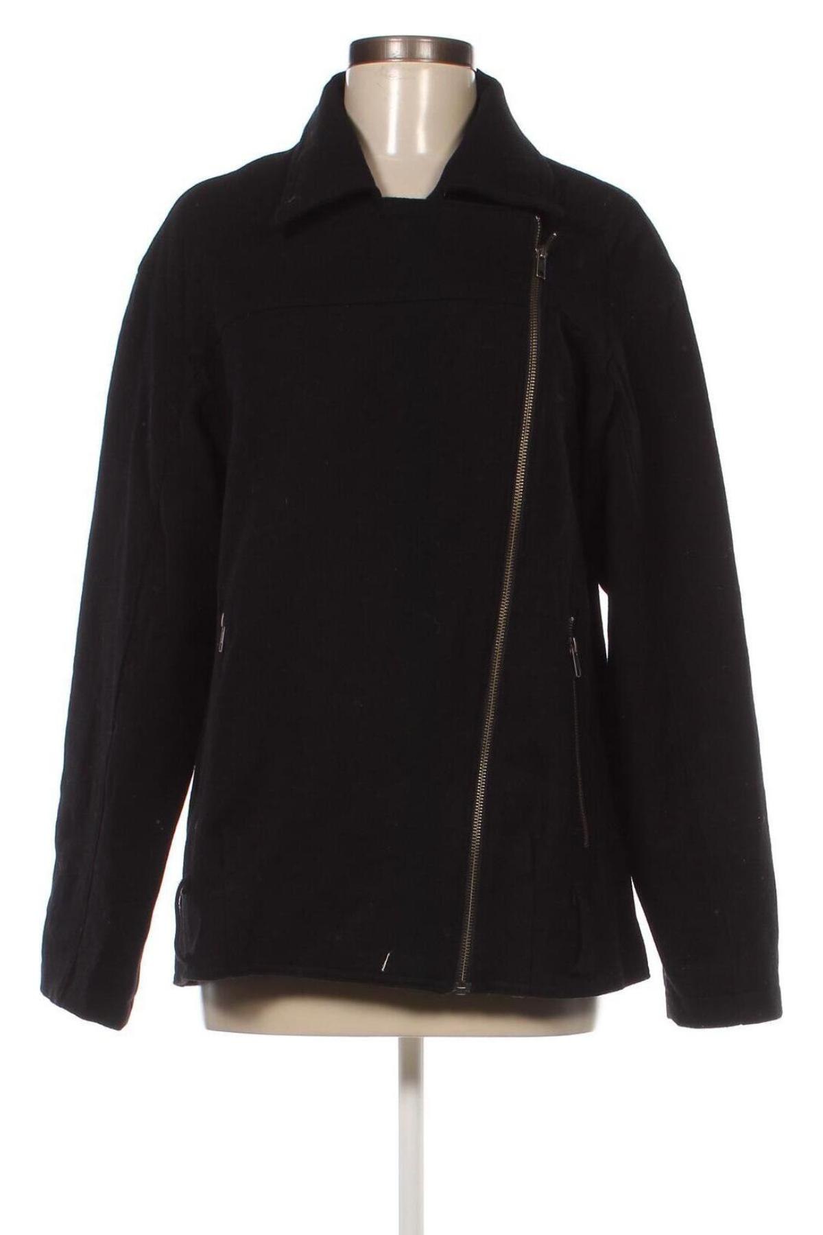 Дамско палто H&M, Размер M, Цвят Черен, Цена 39,59 лв.
